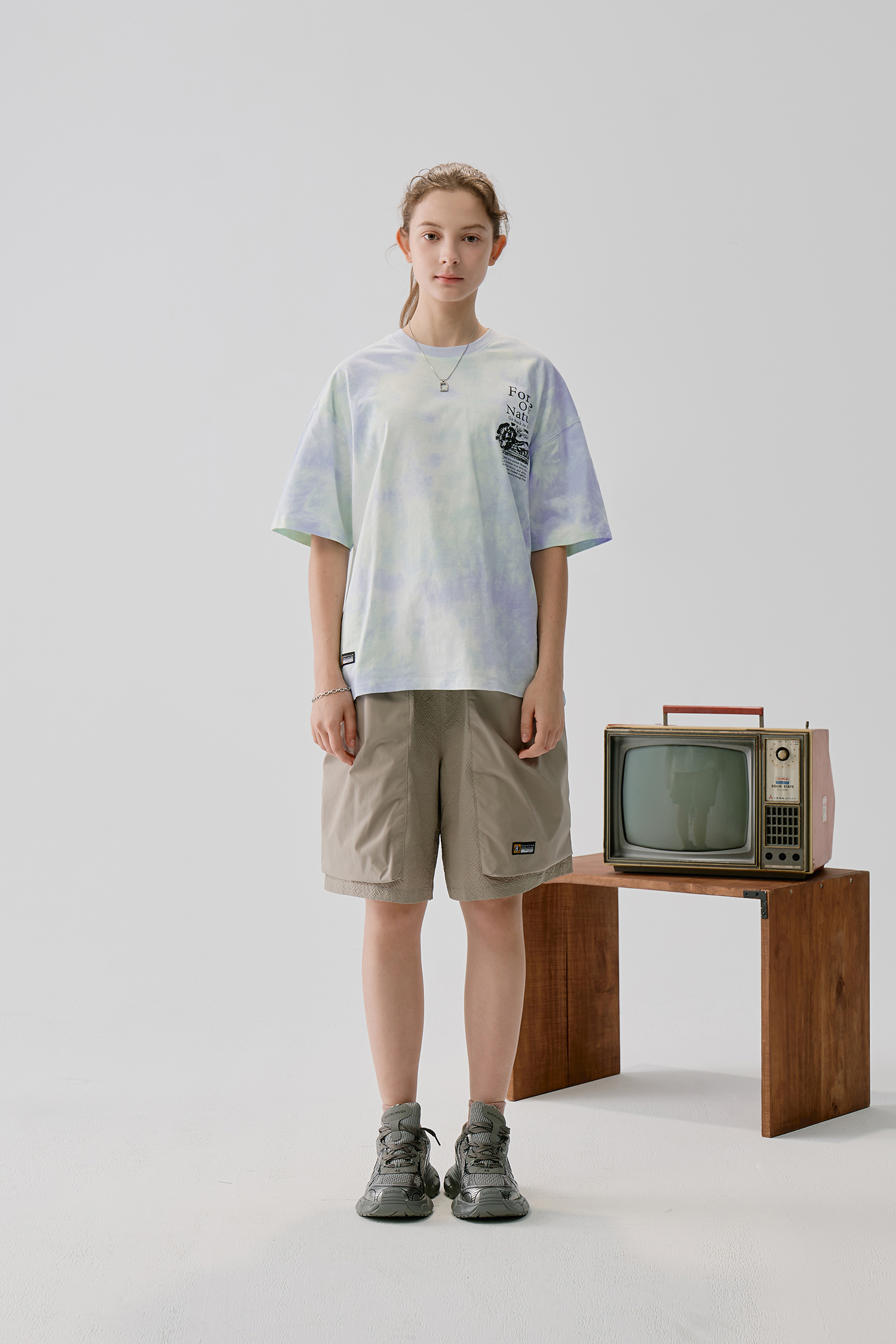 渲染效果純棉短袖上衣