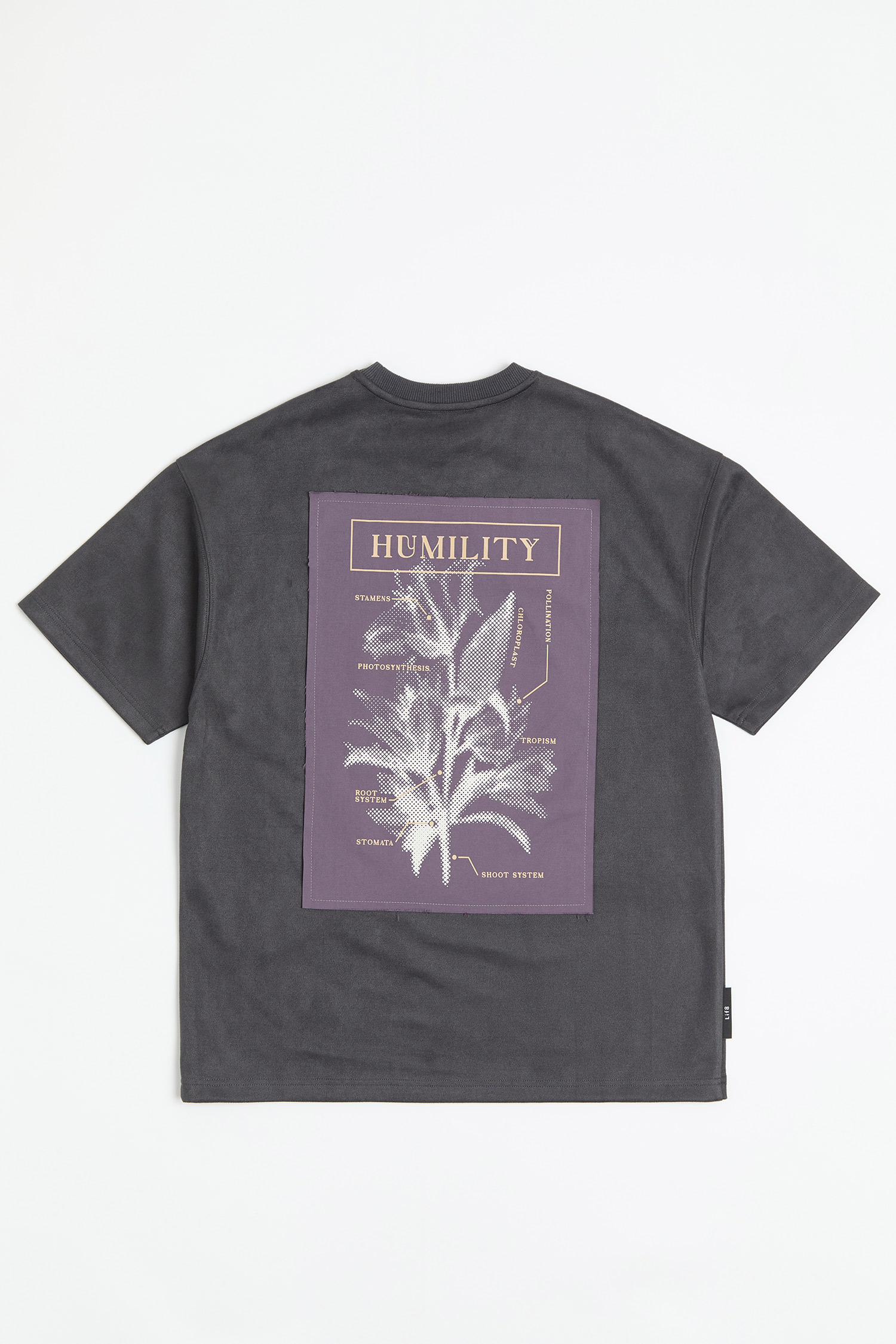 植物光片 麂皮 短袖上衣