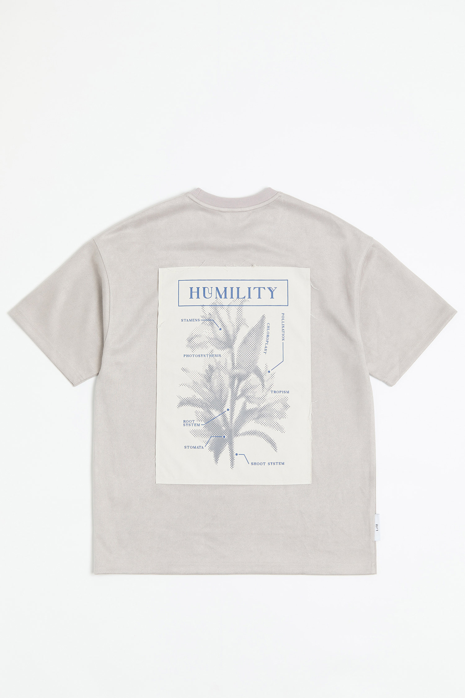 植物光片 麂皮 短袖上衣