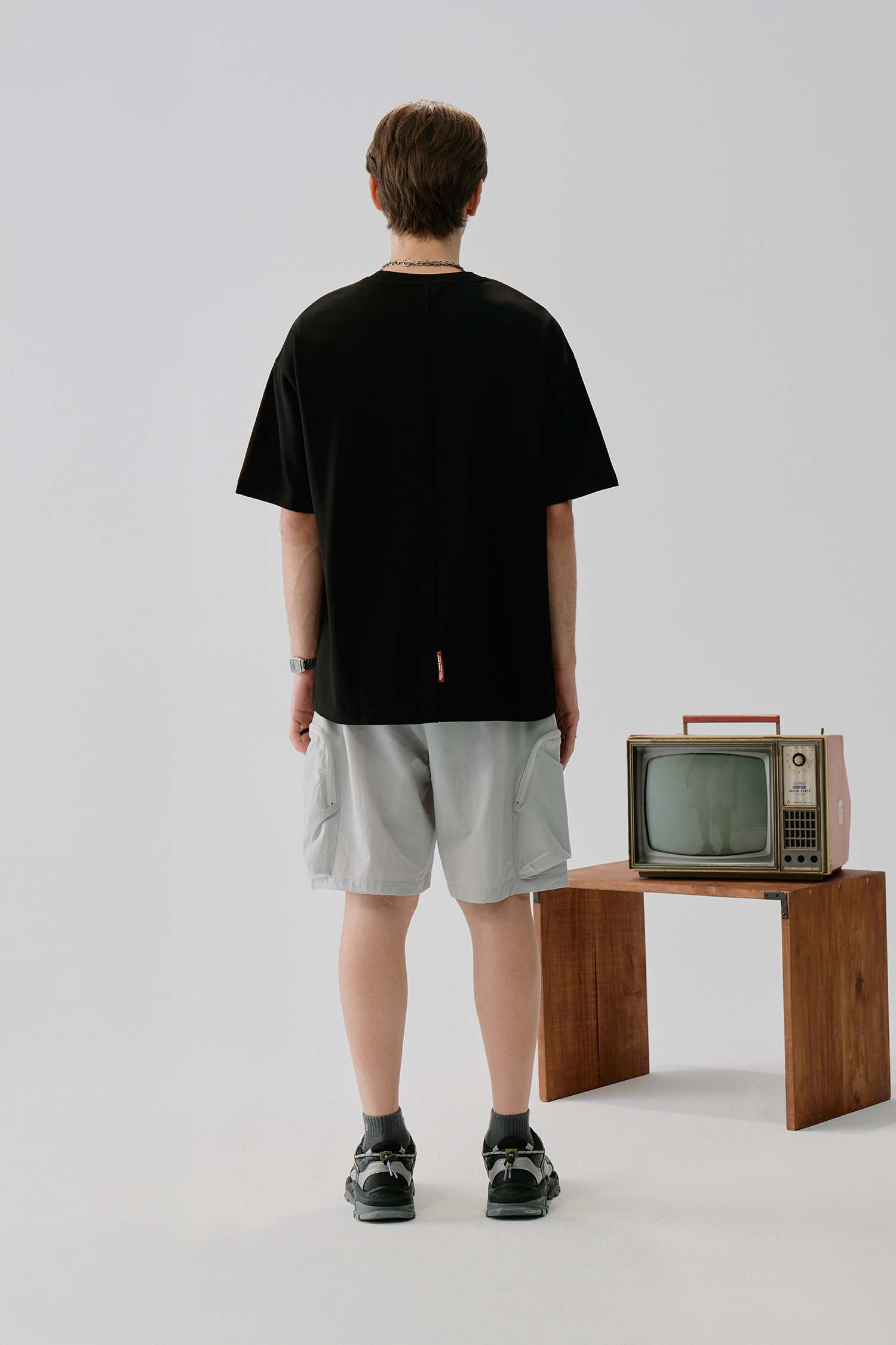 手指夾物 太空棉 短袖上衣