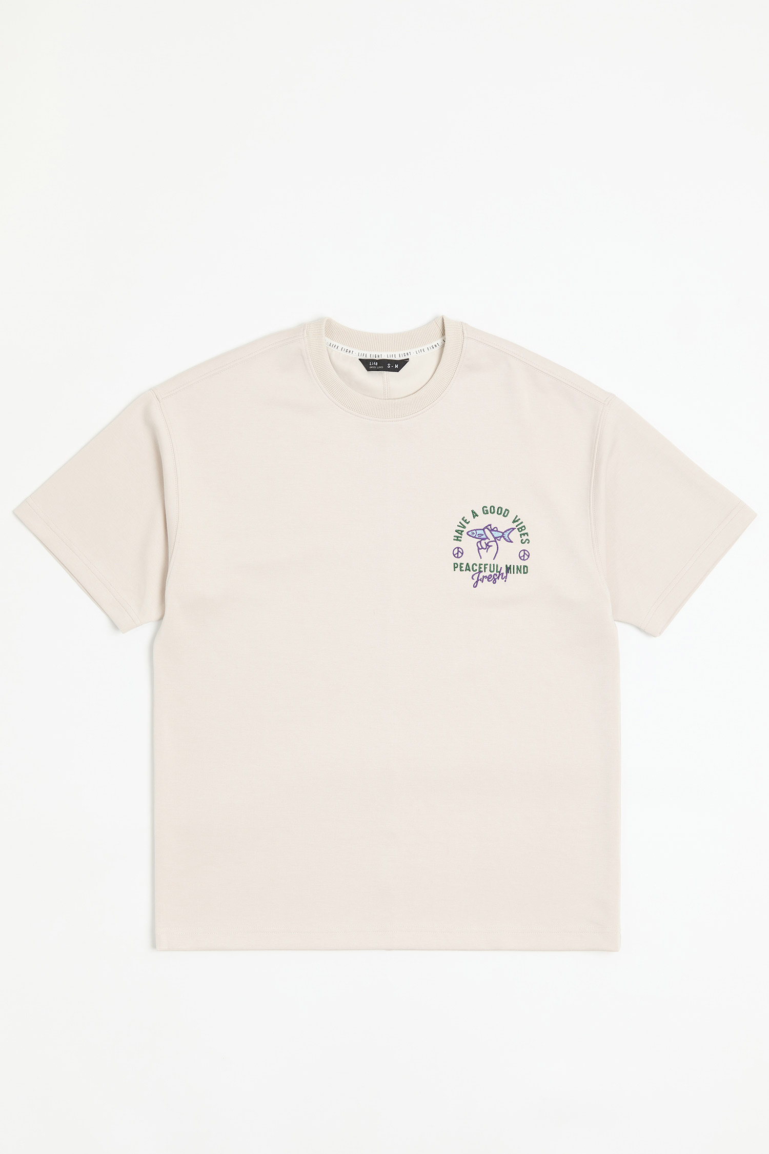 手指夾物 太空棉 短袖上衣