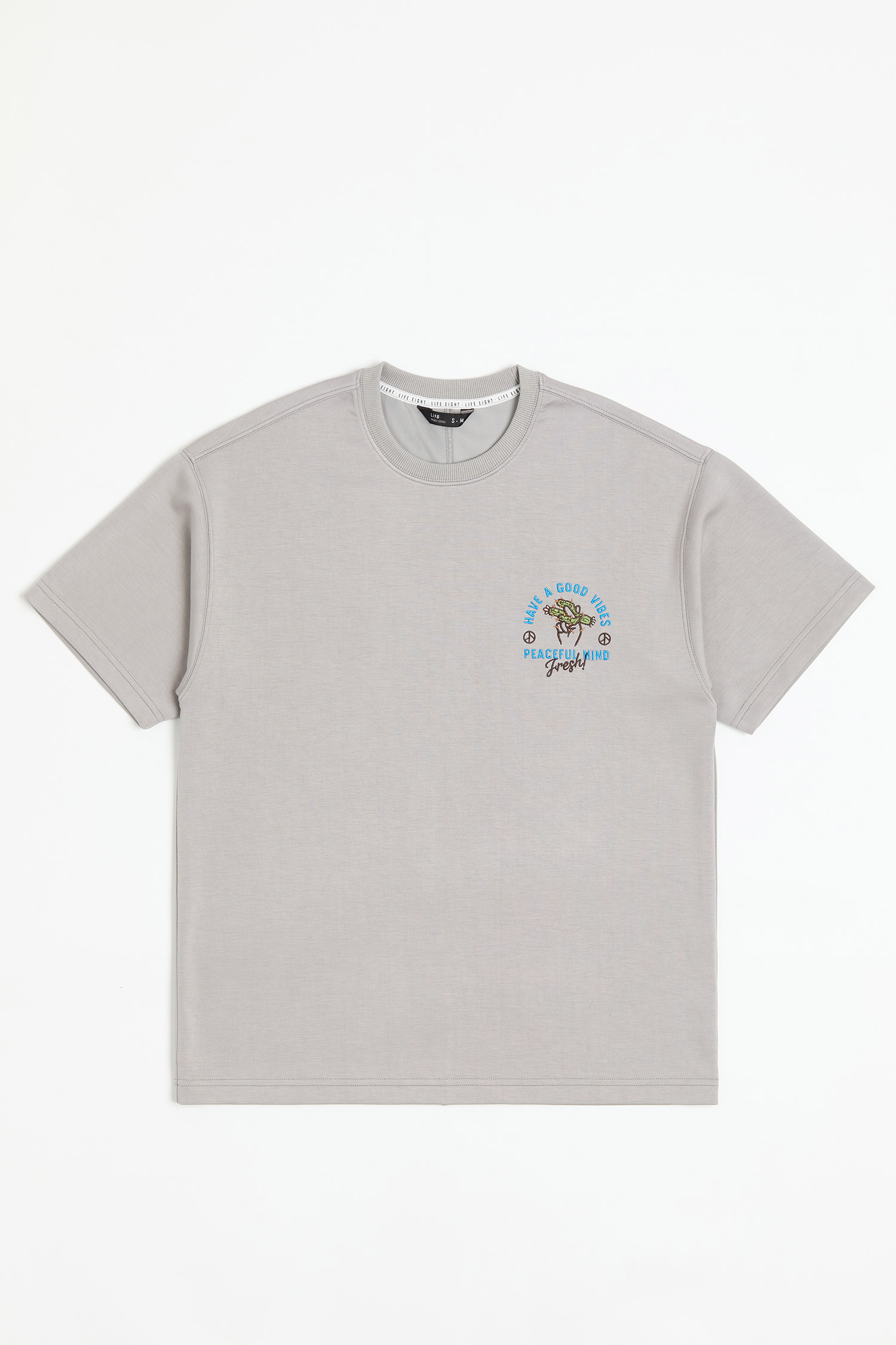 手指夾物 太空棉 短袖上衣