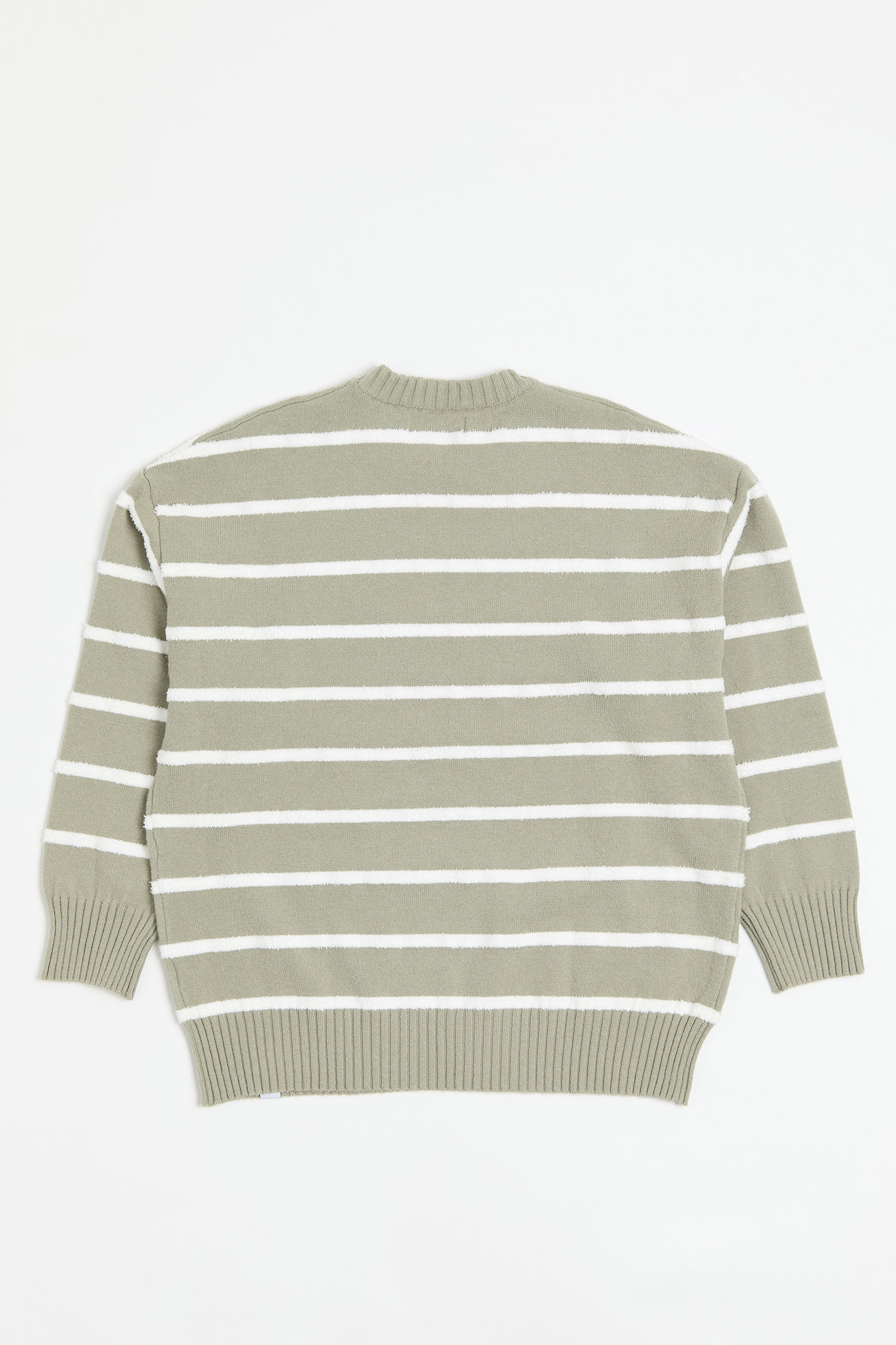 粗細交織 圓領針織毛衣