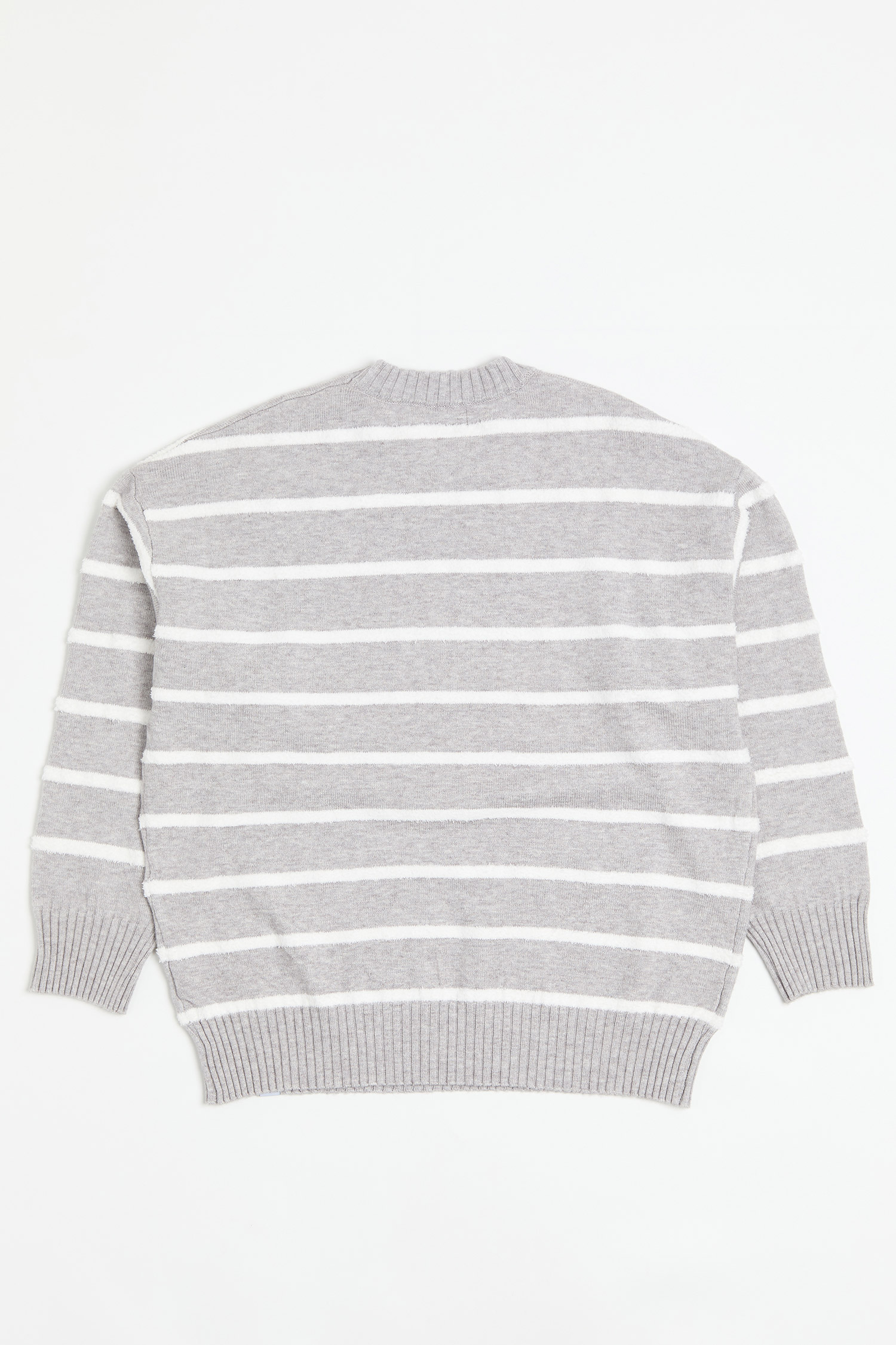 粗細交織 圓領針織毛衣