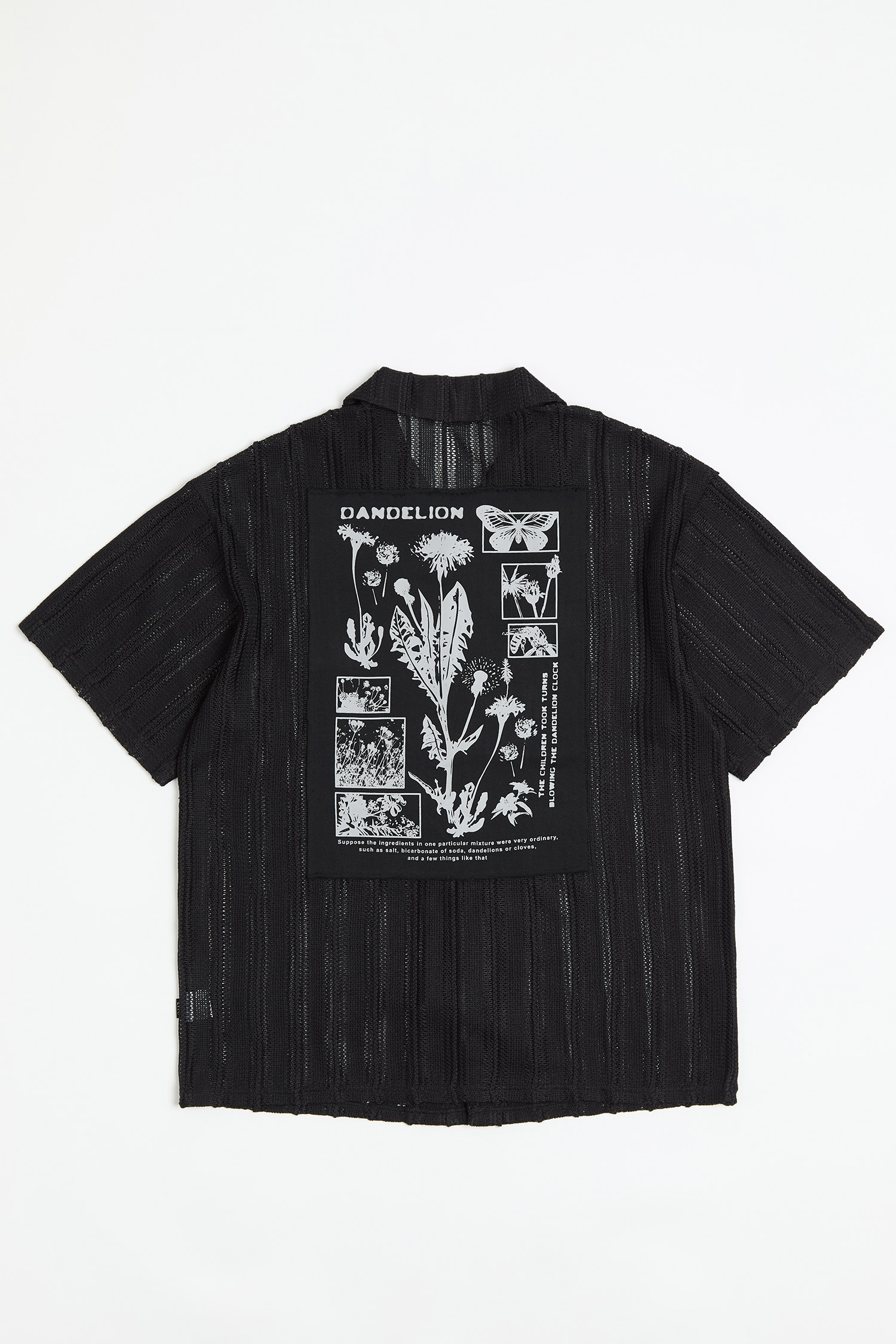 生態鏈 貼布印花網洞短袖襯衫