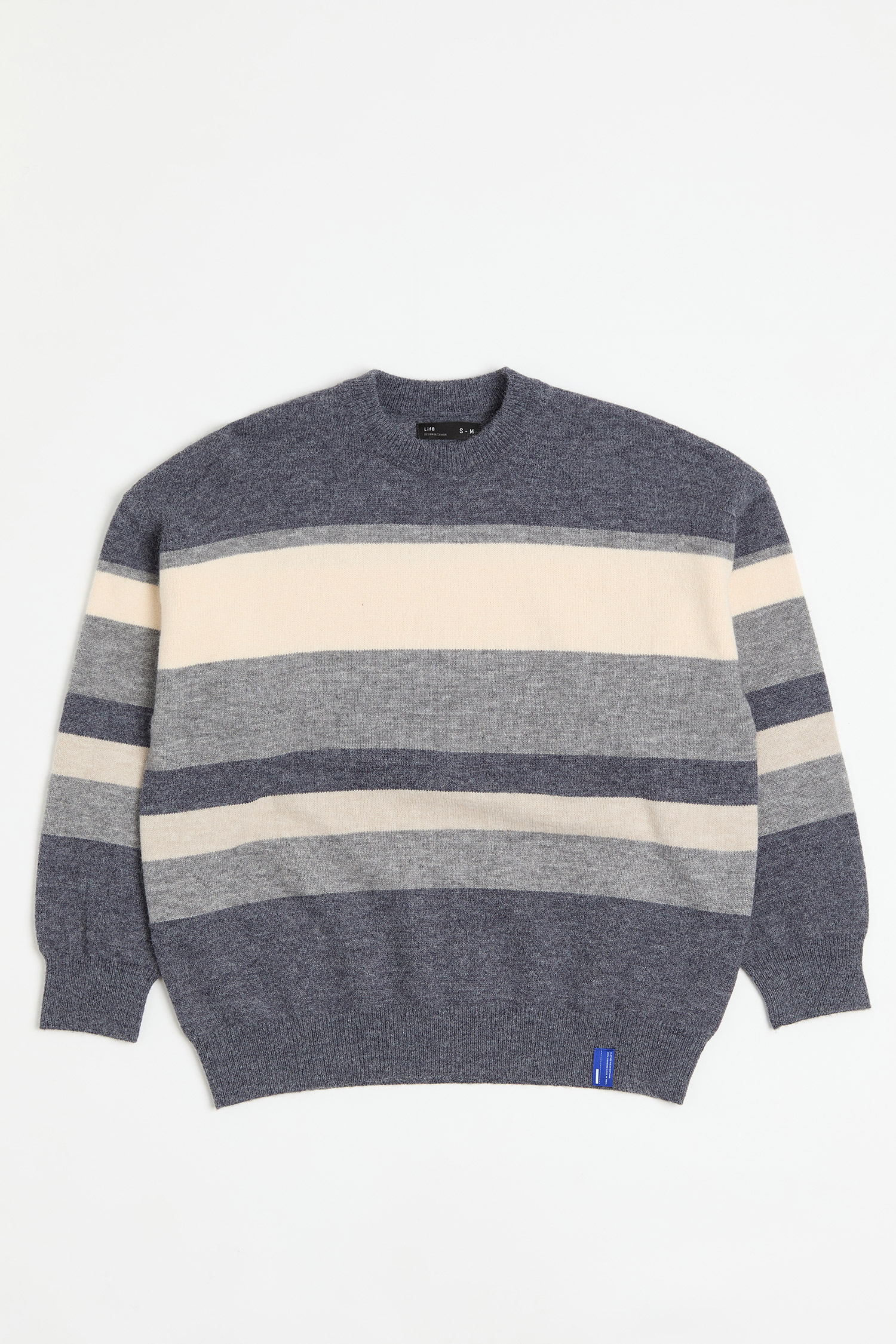 不規則條紋毛衣