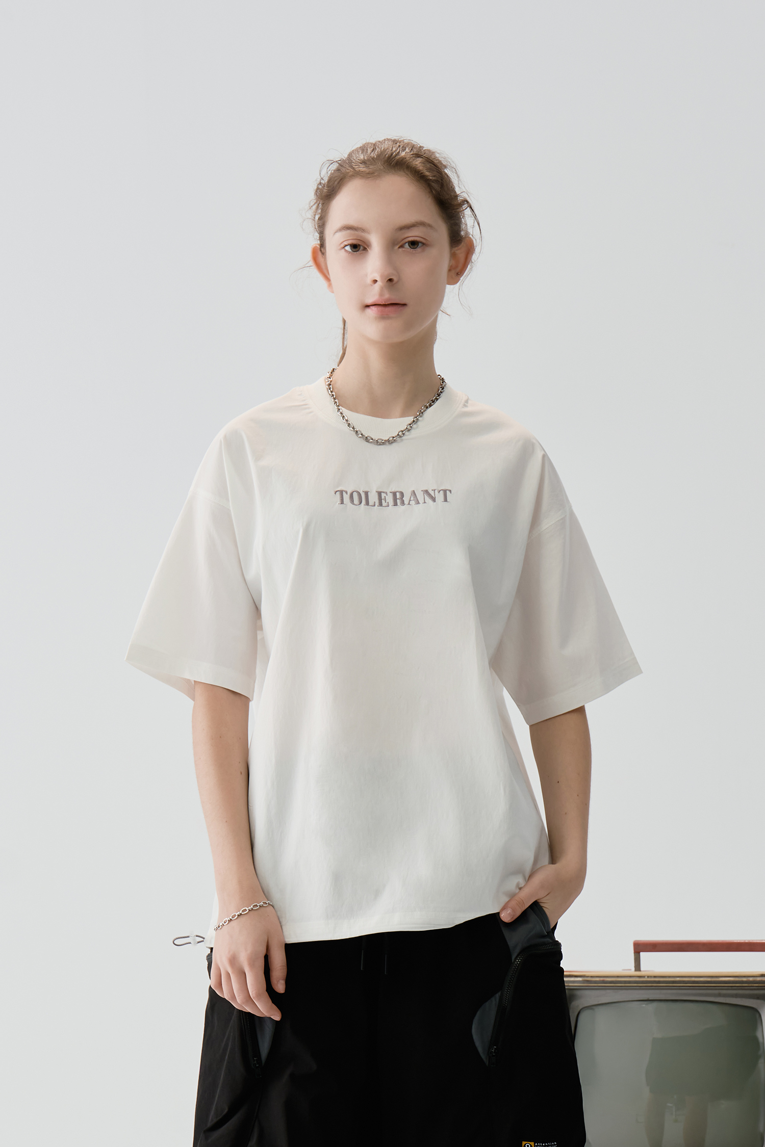 森息共生 彈力短袖上衣