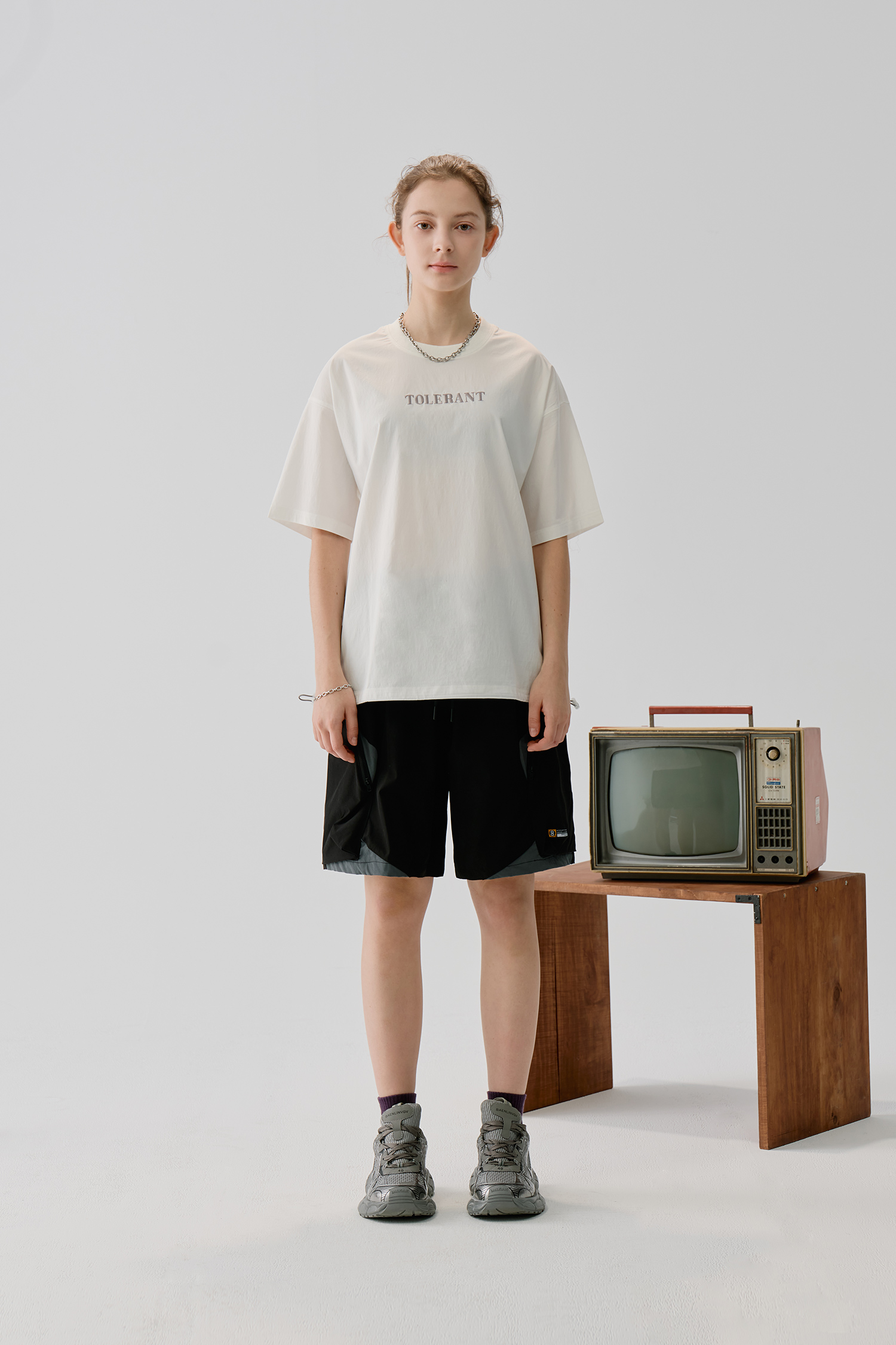 森息共生 彈力短袖上衣