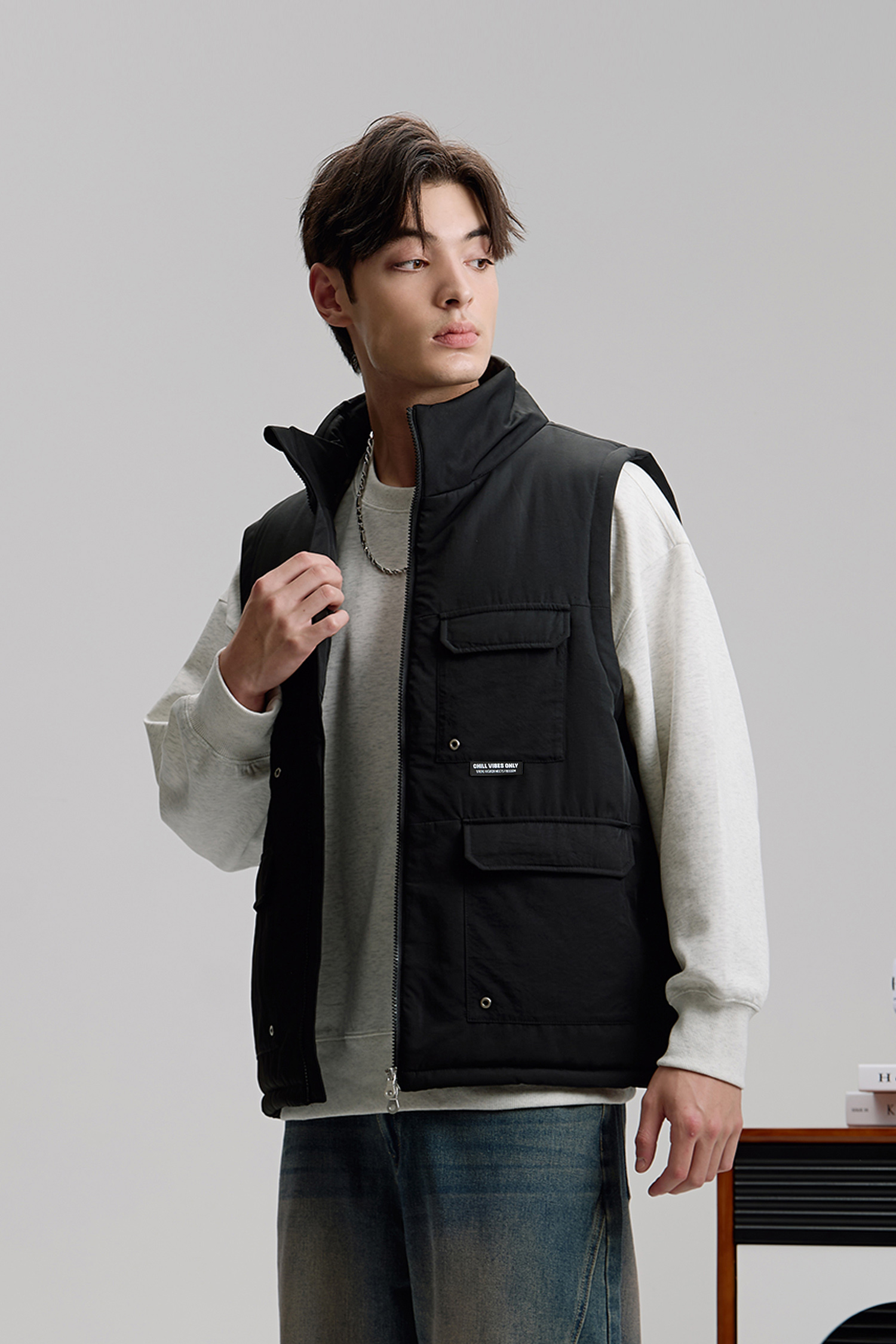 日常多袋 輕量鋪棉背心