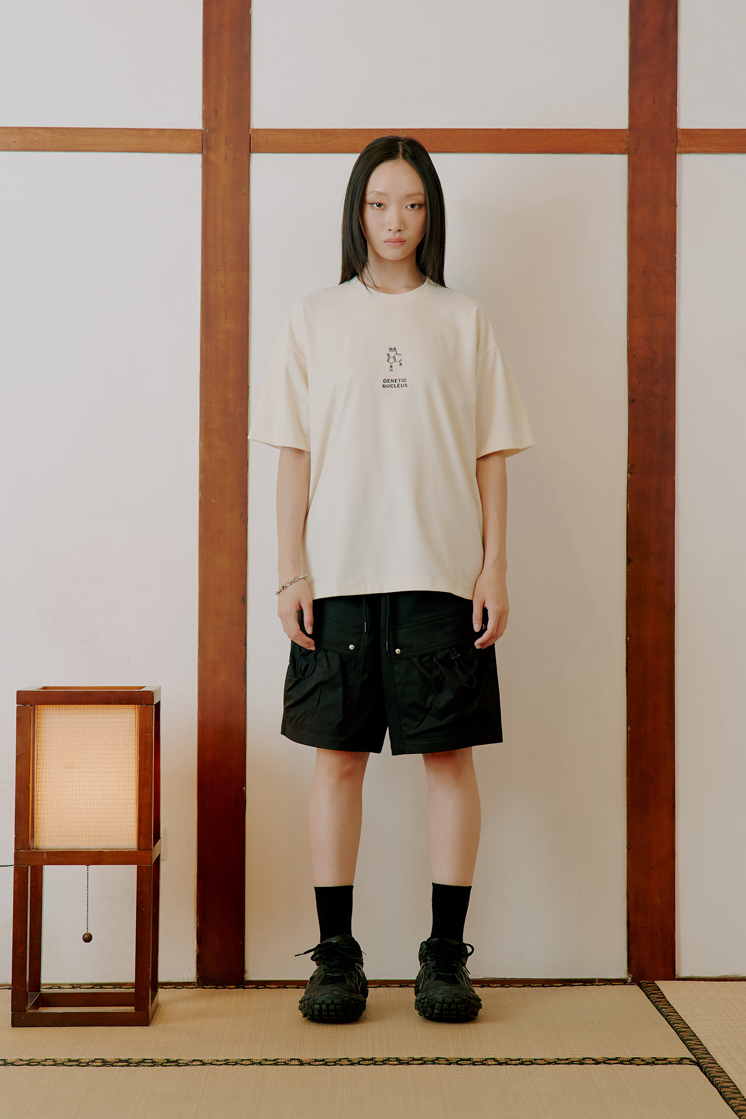 基因重組進化 印花 短袖上衣