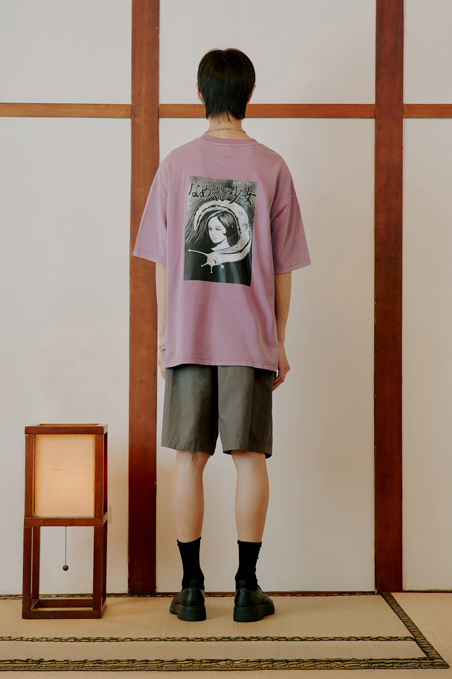 伊藤潤二驚選集 蛞蝓少女洗水短袖上衣