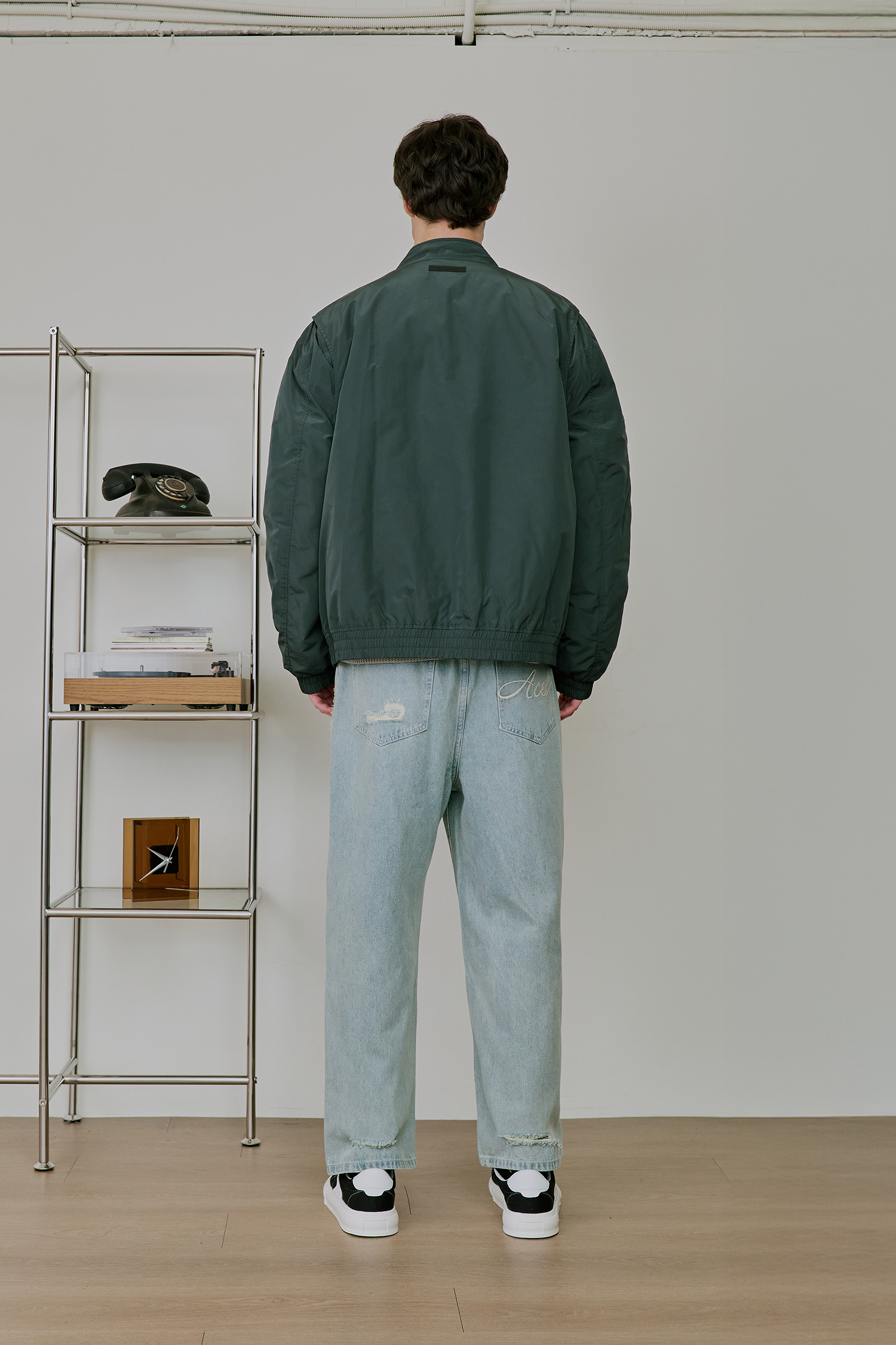 工裝 拉鍊鋪棉外套