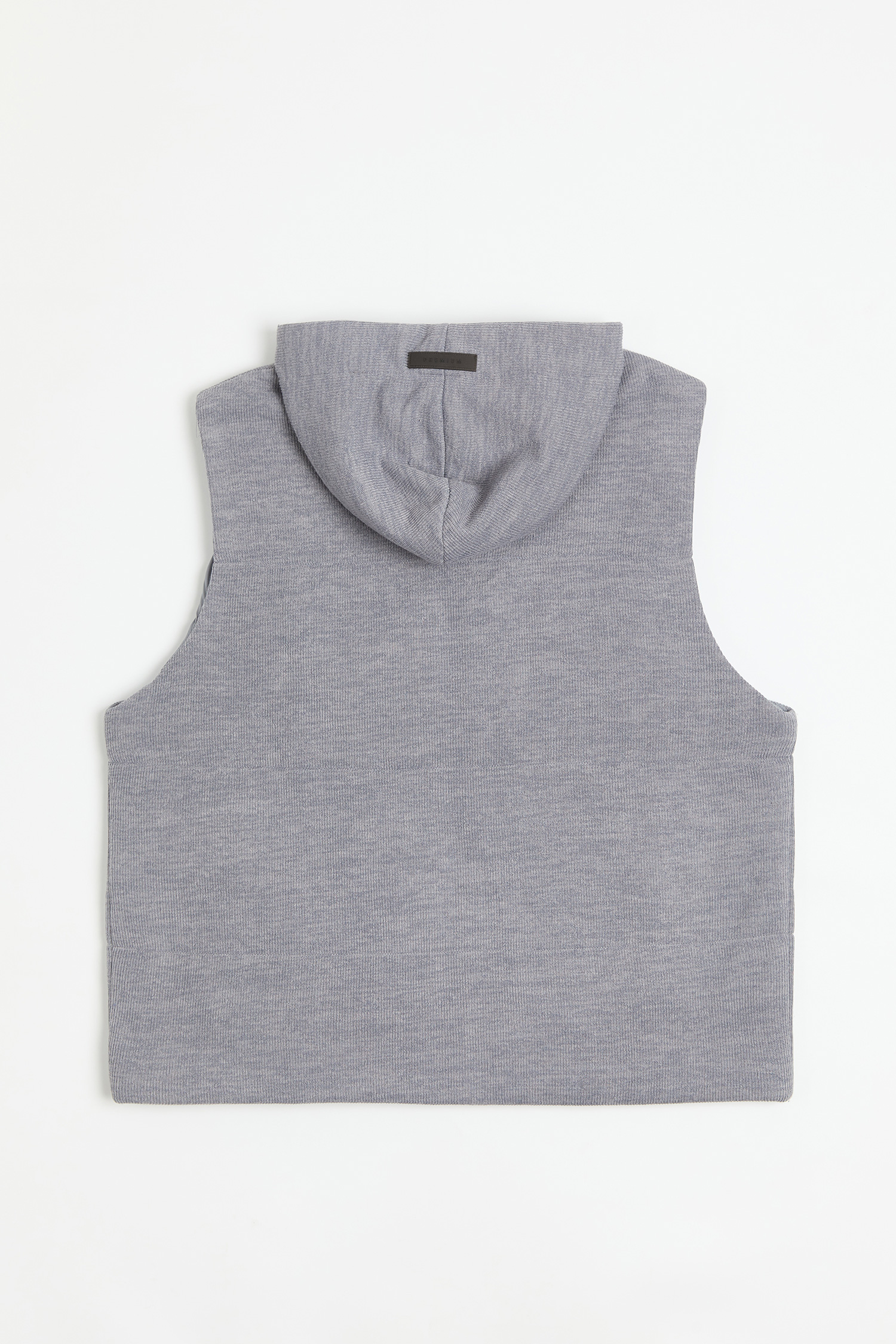 針織連帽鋪棉背心