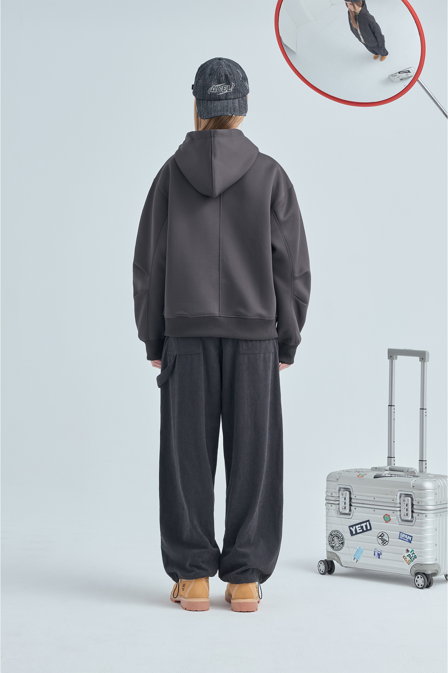 經典電繡 太空棉連帽外套