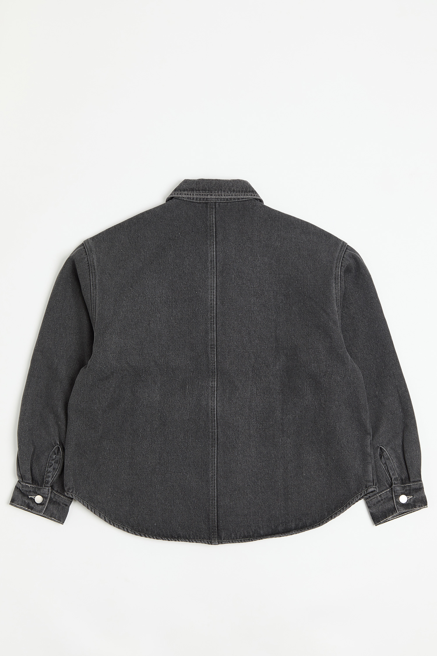 內貼羊羔絨 牛仔襯衫式外套