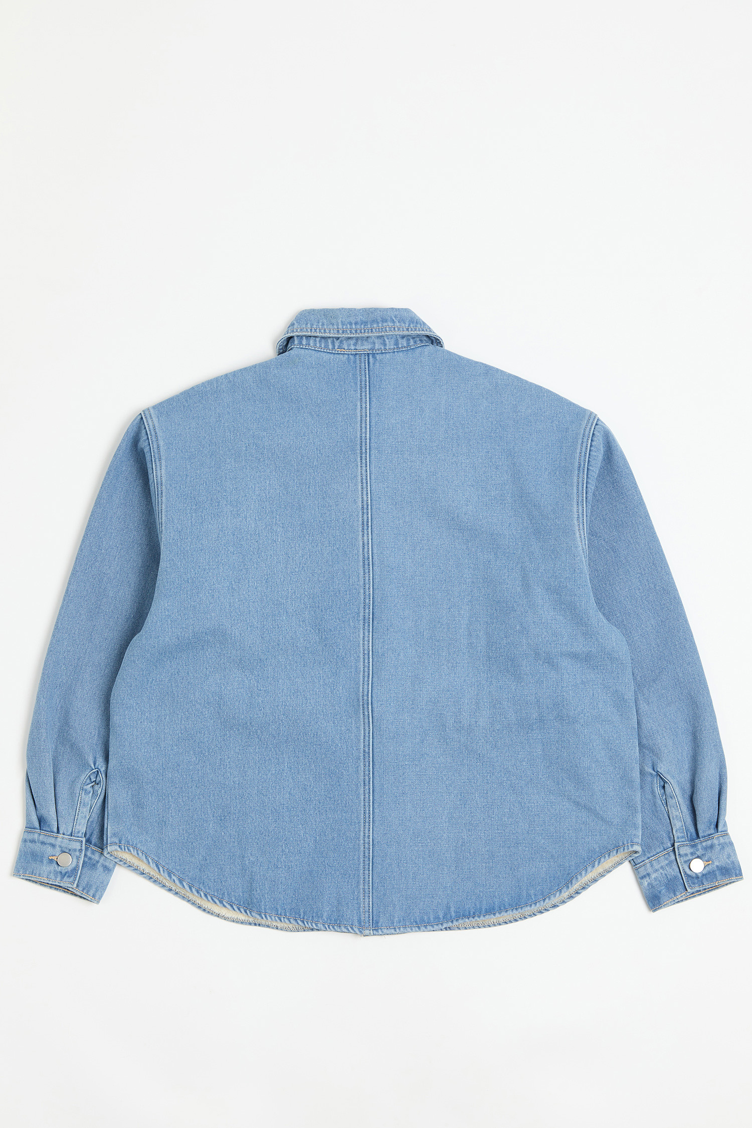 內貼羊羔絨 牛仔襯衫式外套