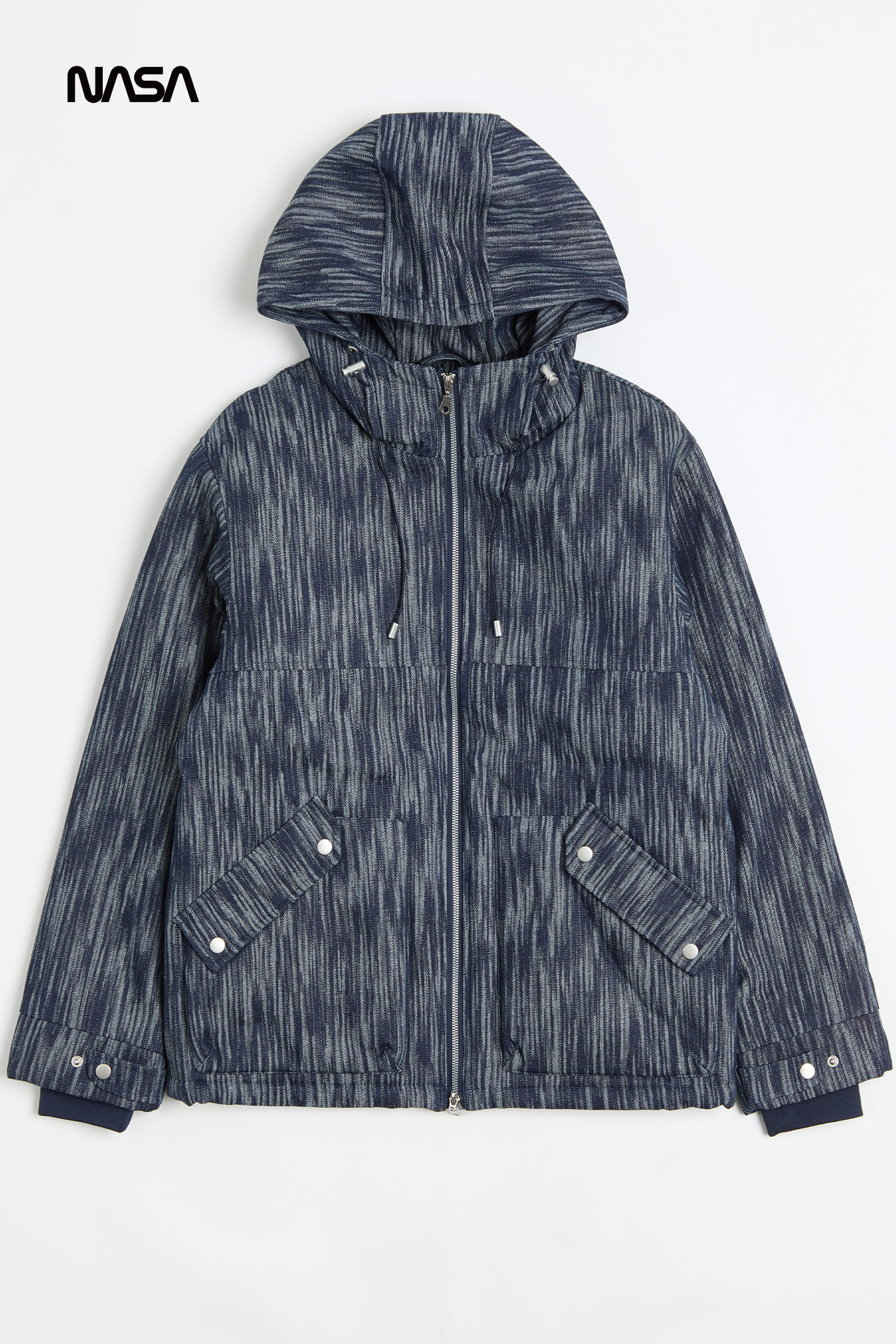 太空系列 丹寧鋪棉連帽外套