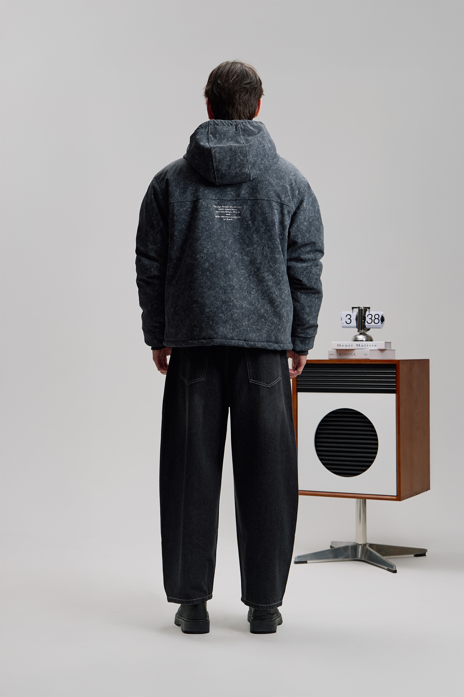 太空系列 星際雲圖 條絨鋪棉外套