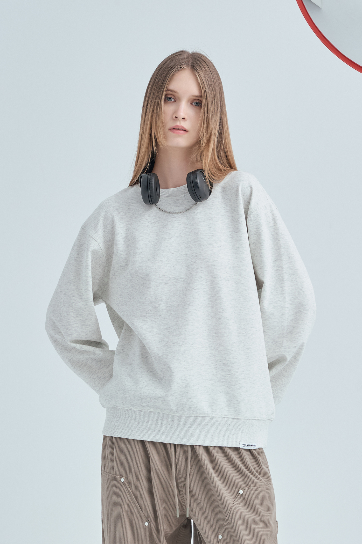 經典圓領 太空棉長袖上衣