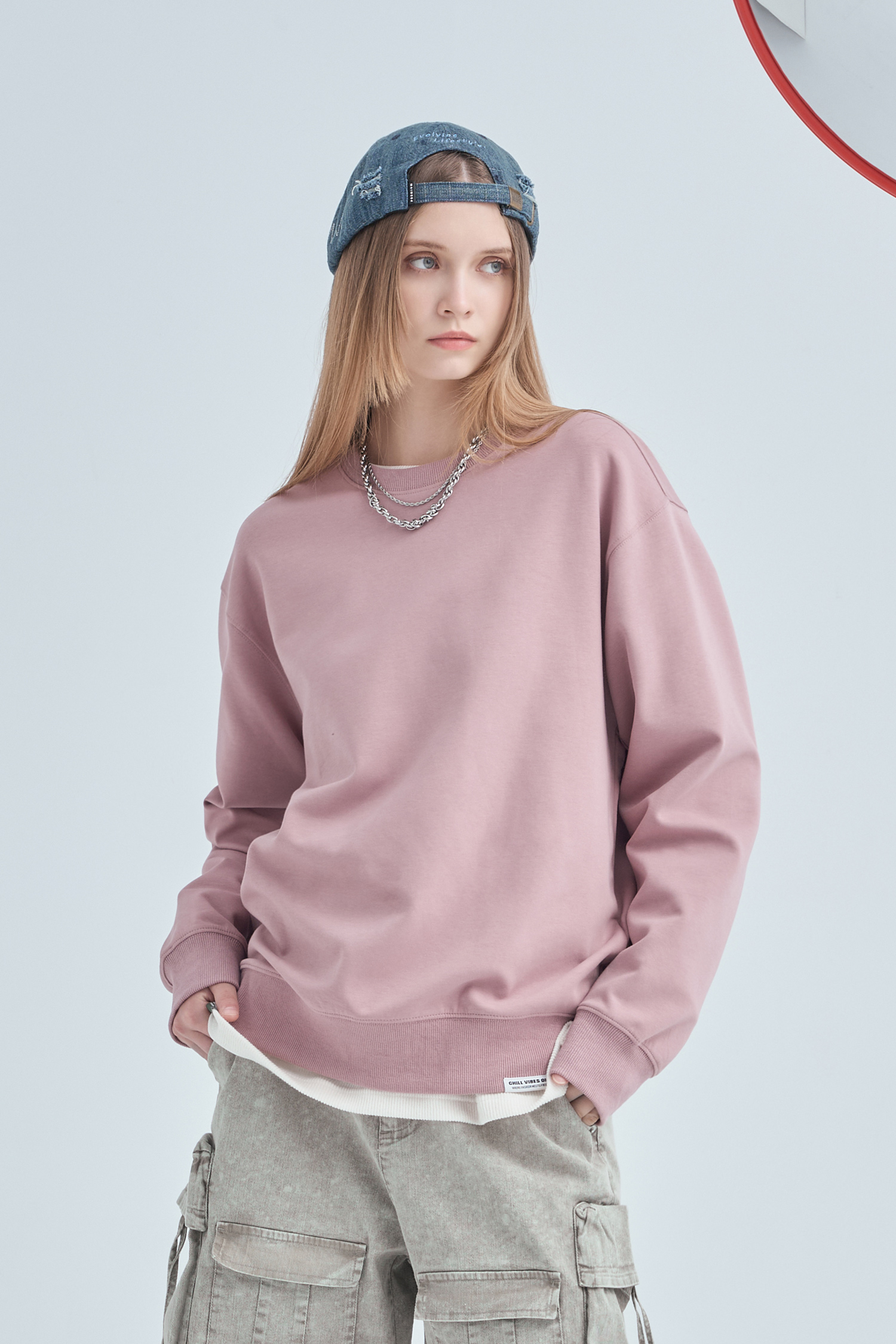 經典圓領 太空棉長袖上衣