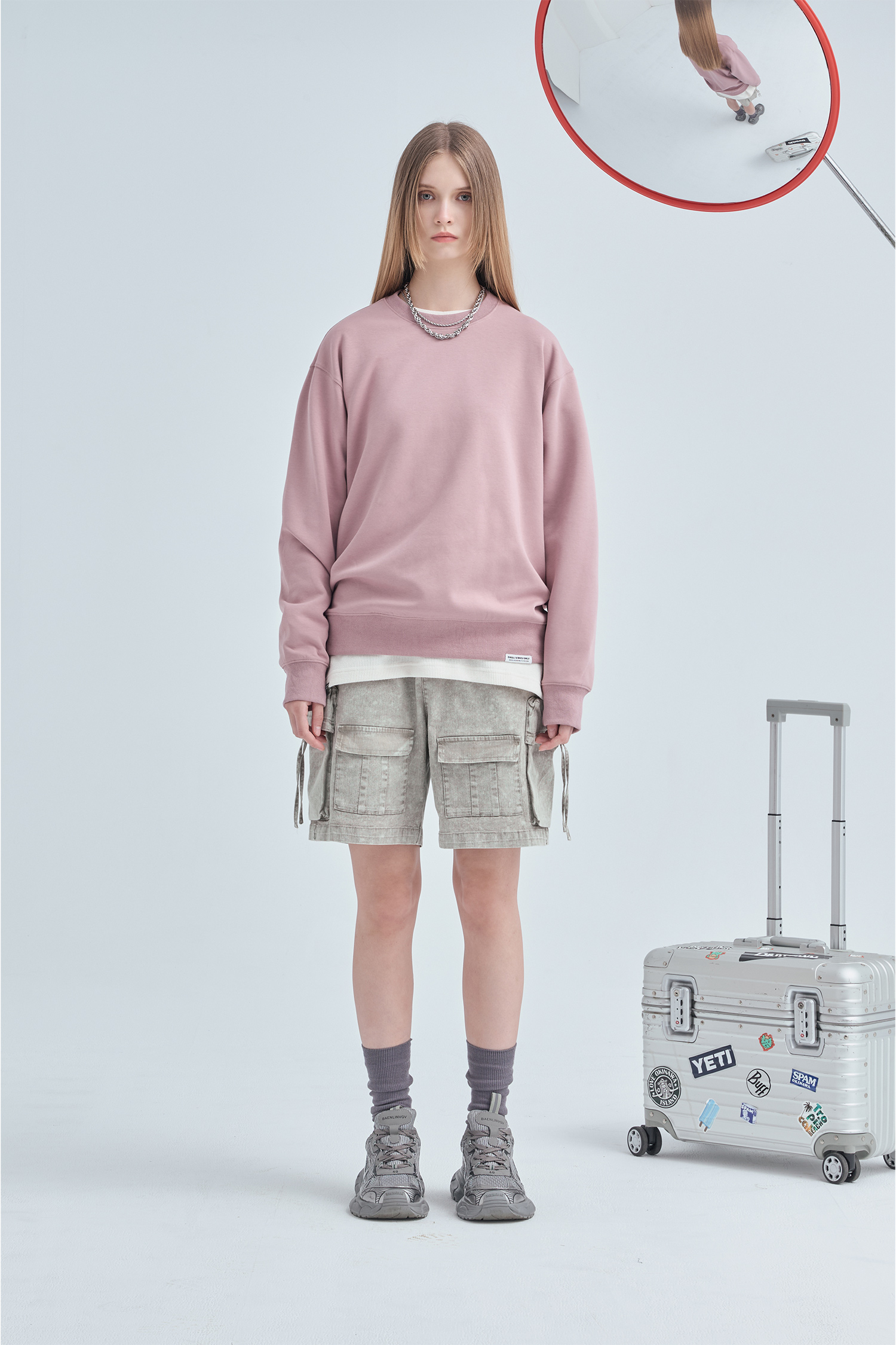 經典圓領 太空棉長袖上衣