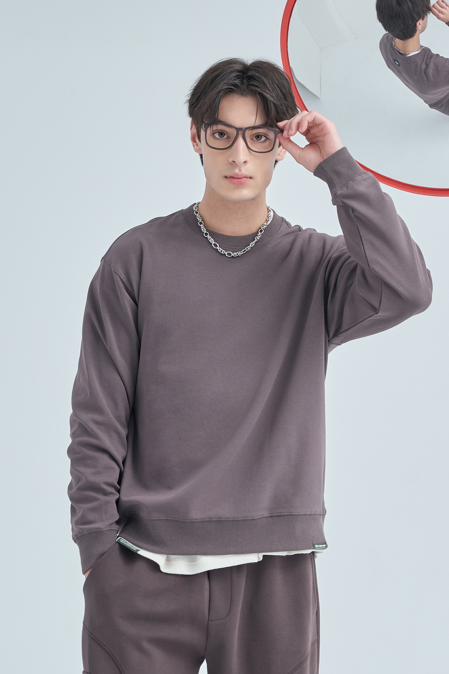 經典圓領 太空棉長袖上衣