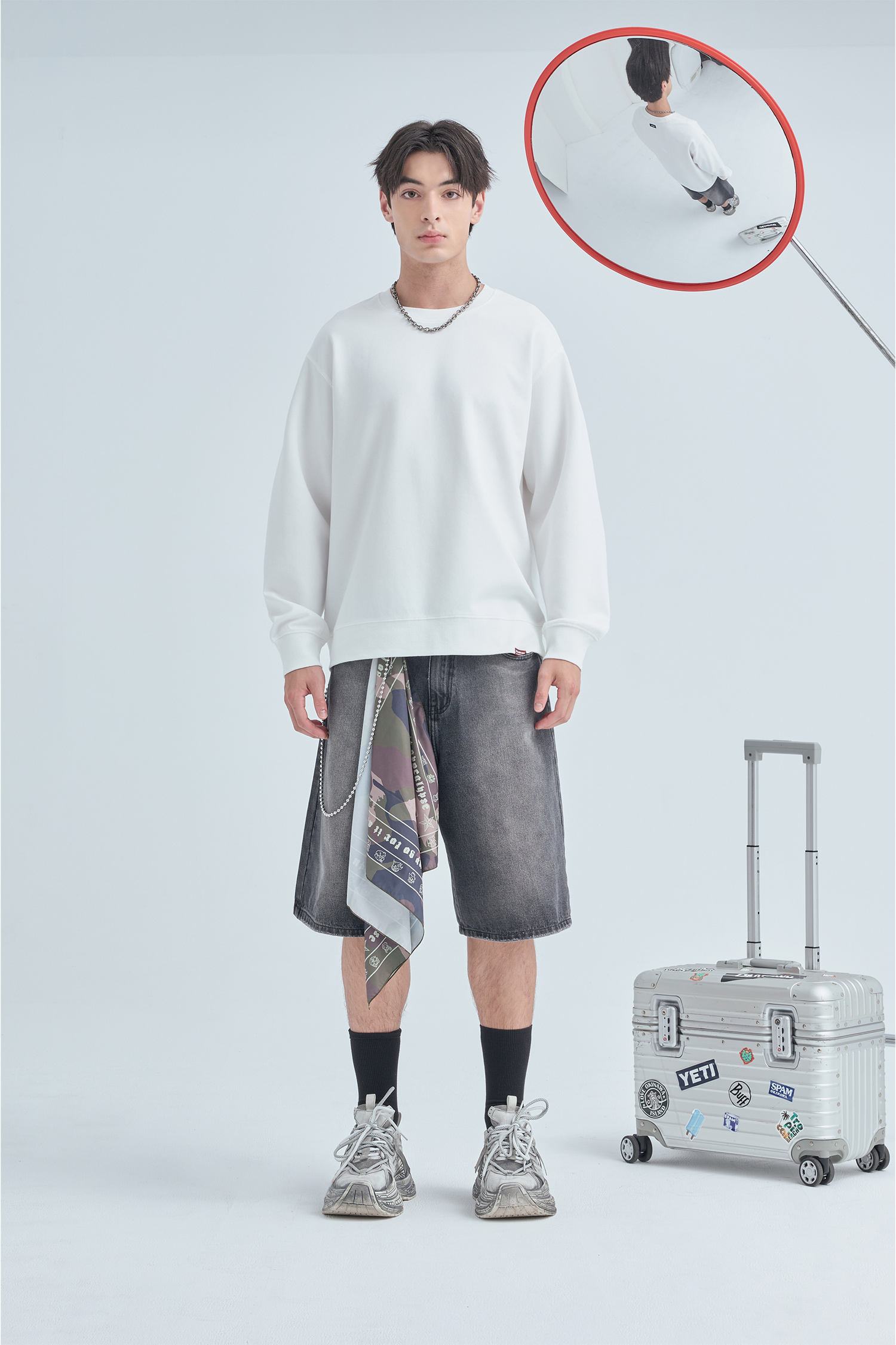 經典圓領 太空棉長袖上衣