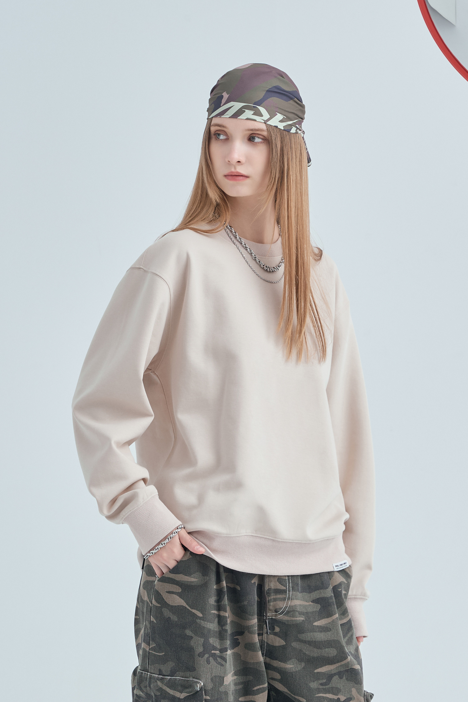 經典圓領 太空棉長袖上衣