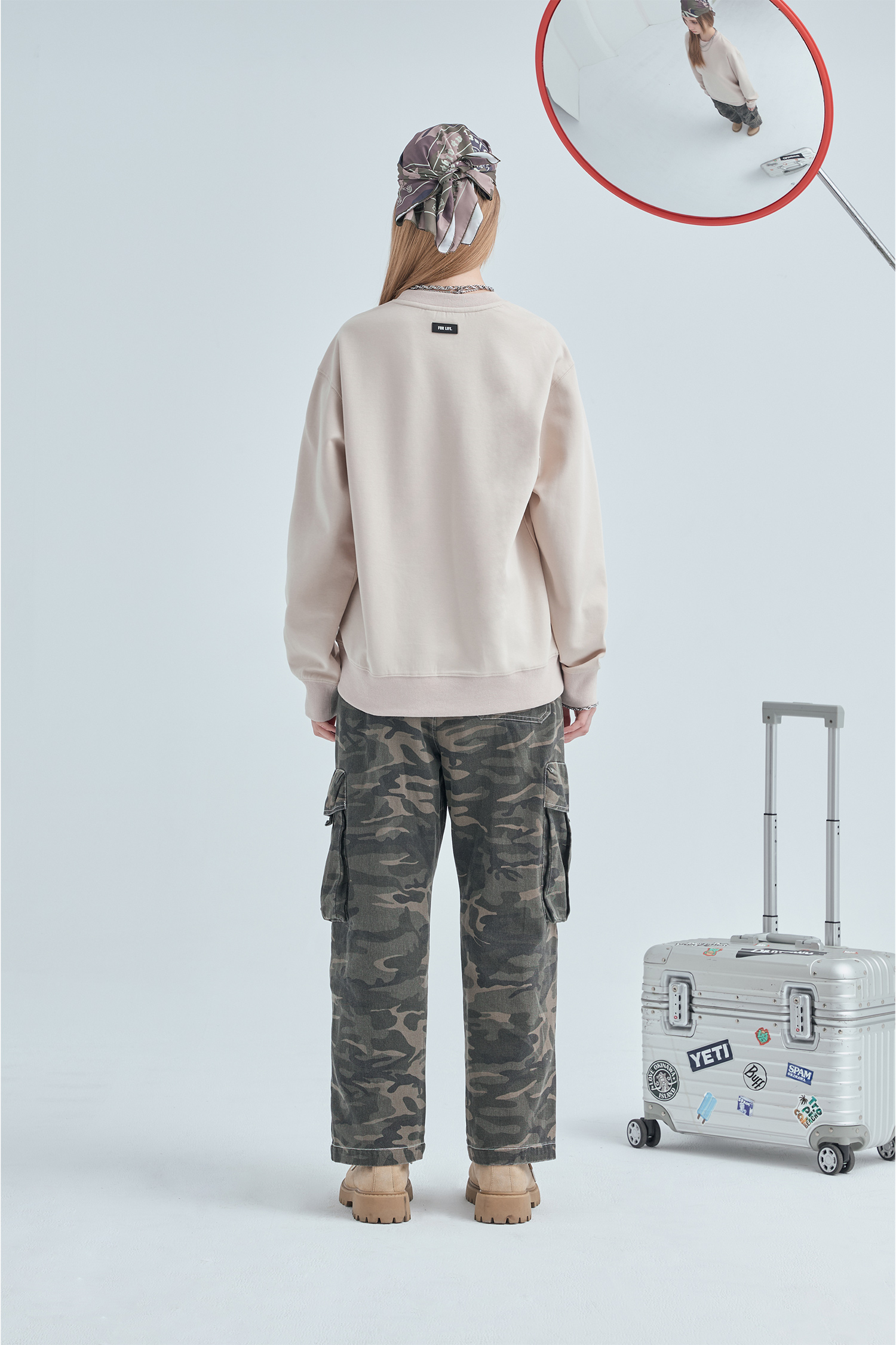 經典圓領 太空棉長袖上衣