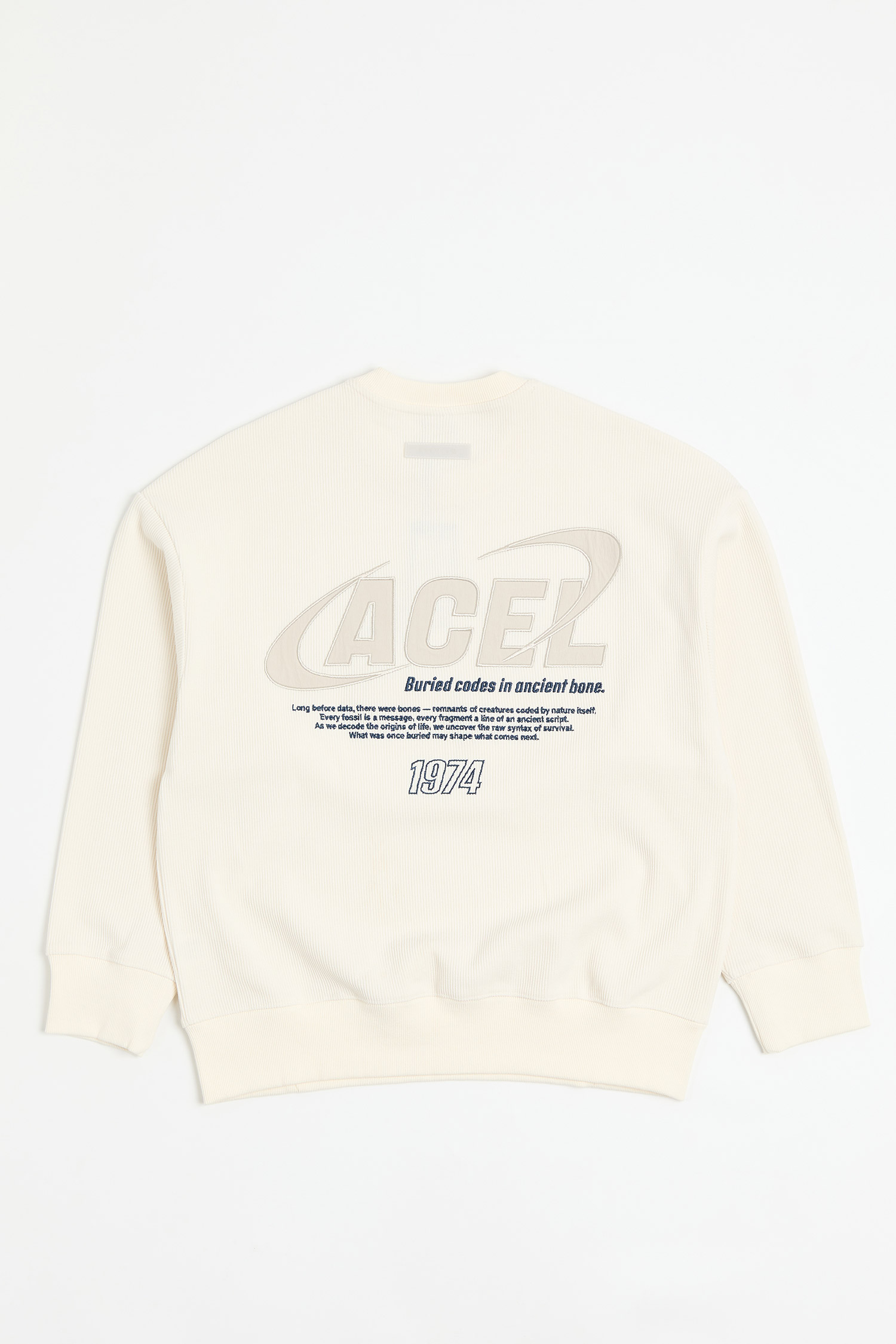 解碼計劃 厚磅條絨長袖上衣