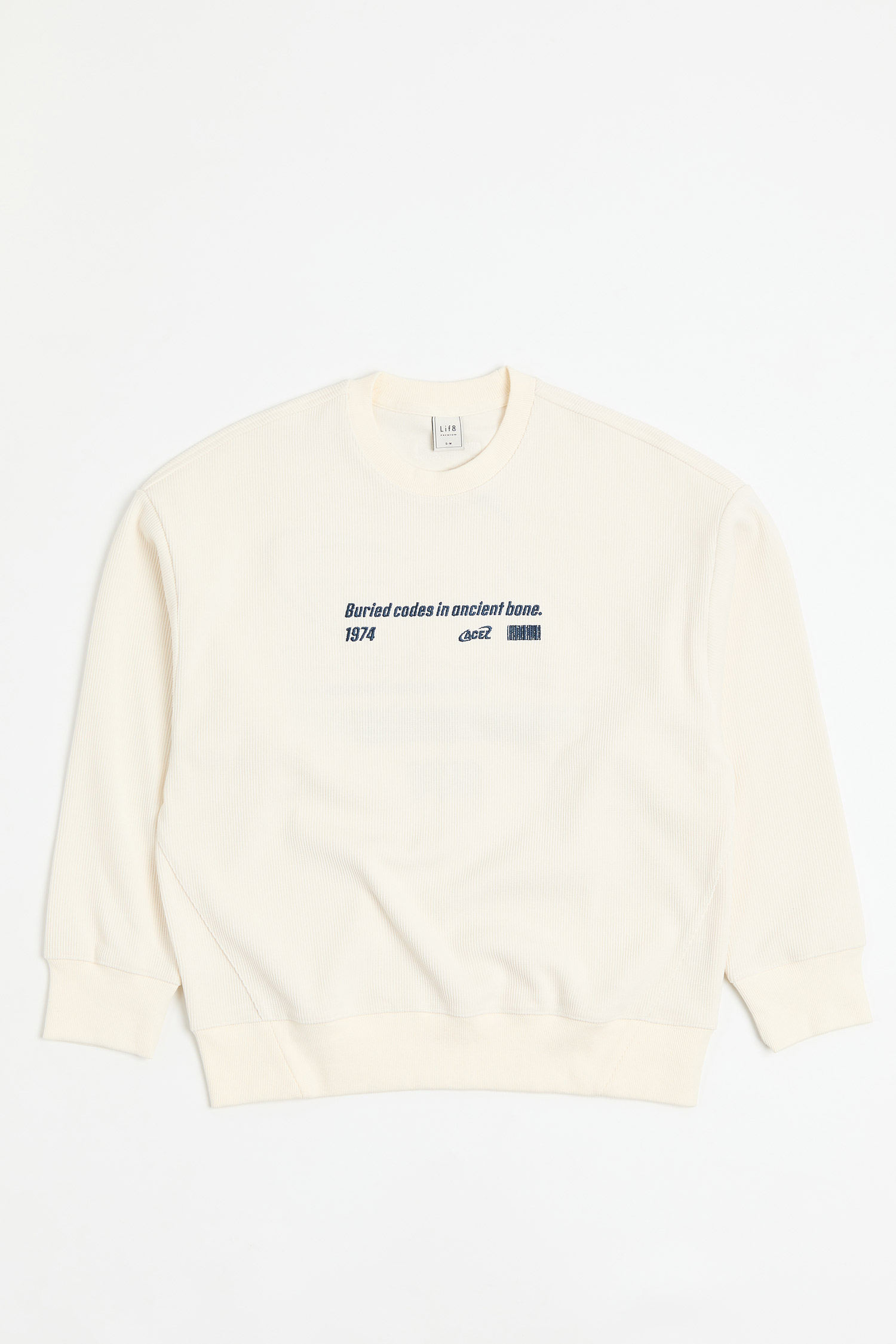 解碼計劃 厚磅條絨長袖上衣