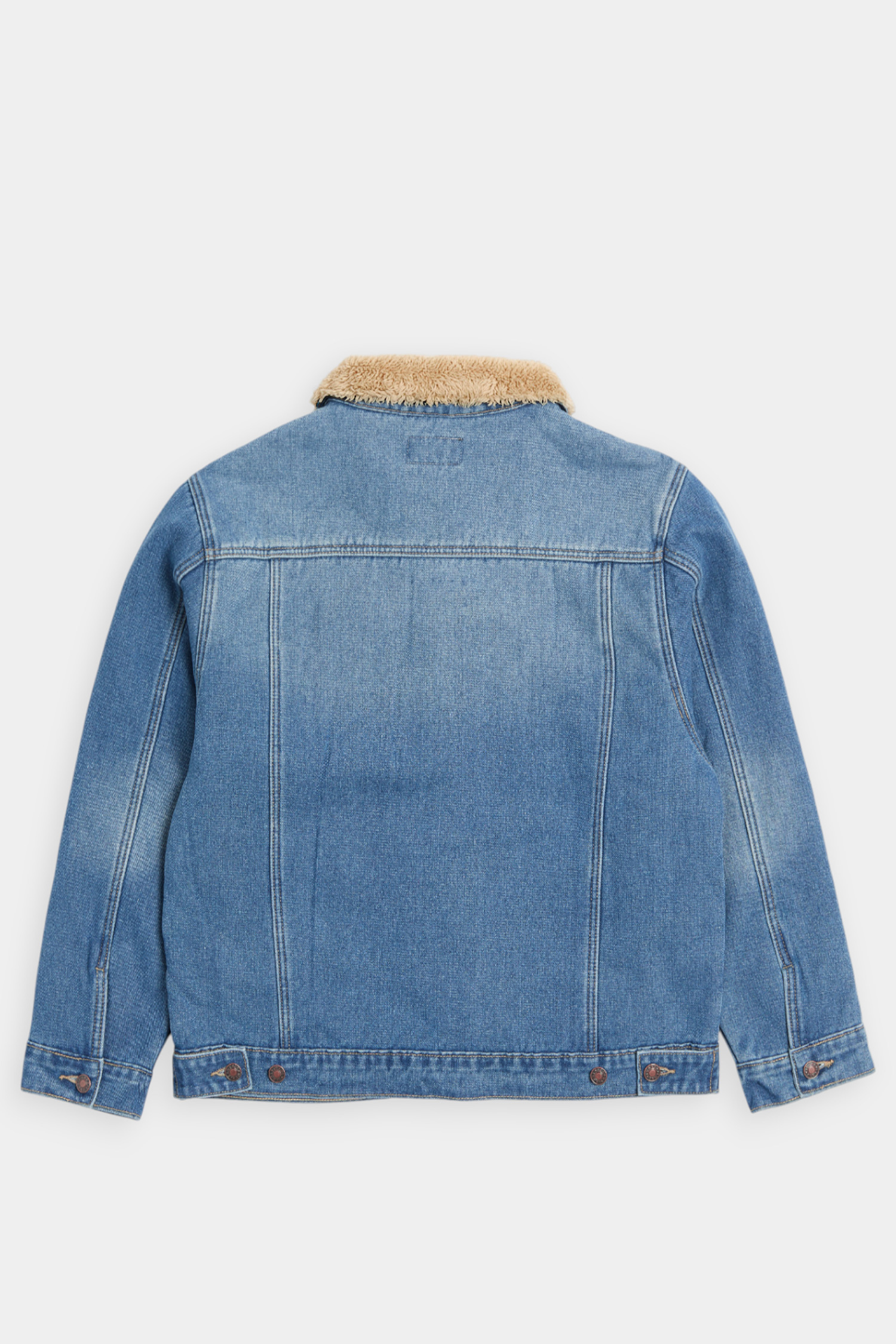 羊羔毛拼接 經典牛仔外套