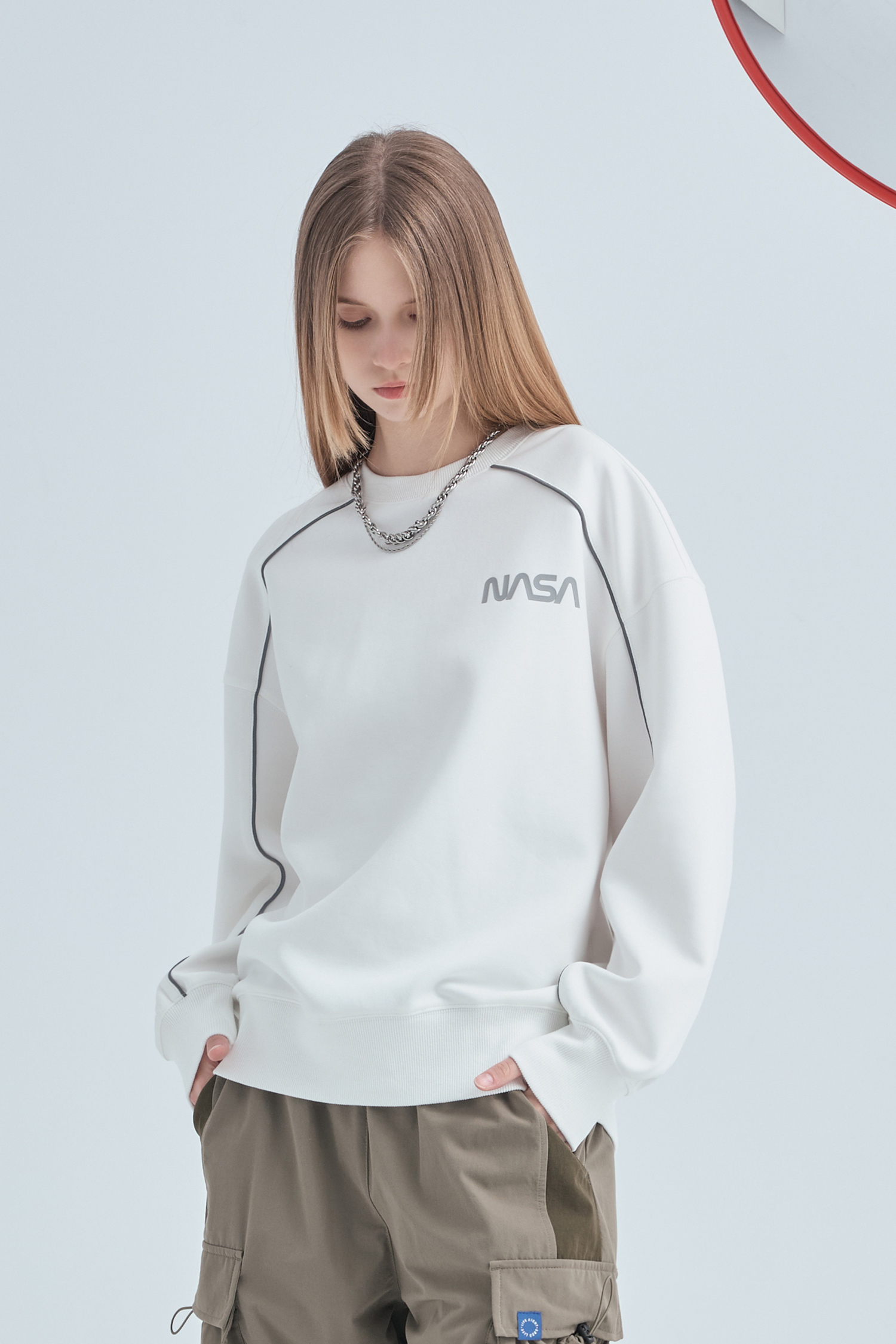 太空系列 輕紗幻光 太空棉長袖上衣