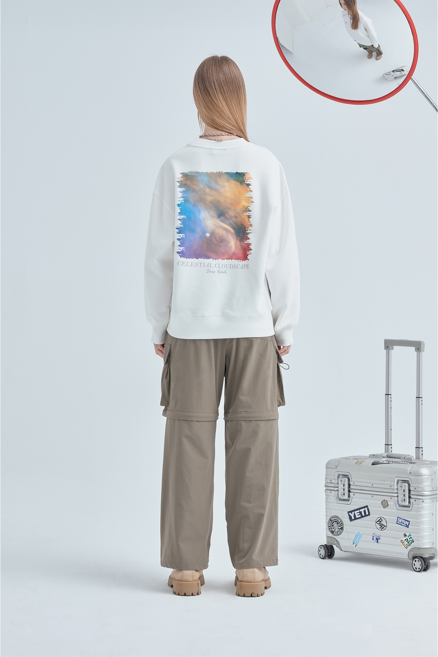 太空系列 輕紗幻光 太空棉長袖上衣