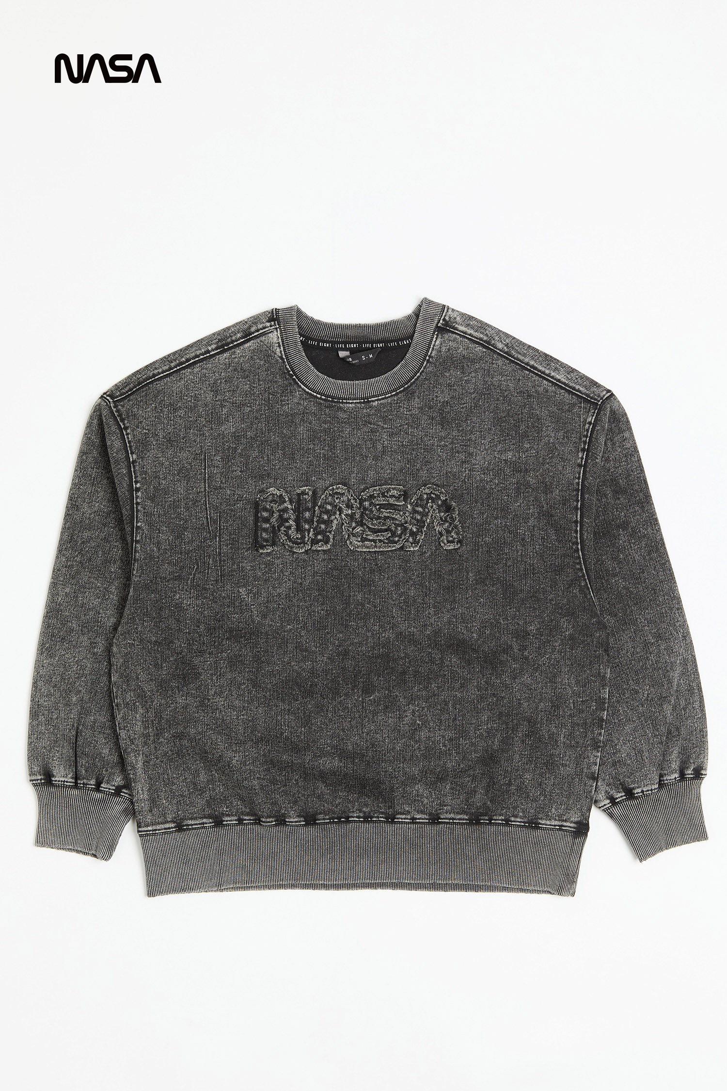 太空系列 貼布繡牛仔長袖上衣