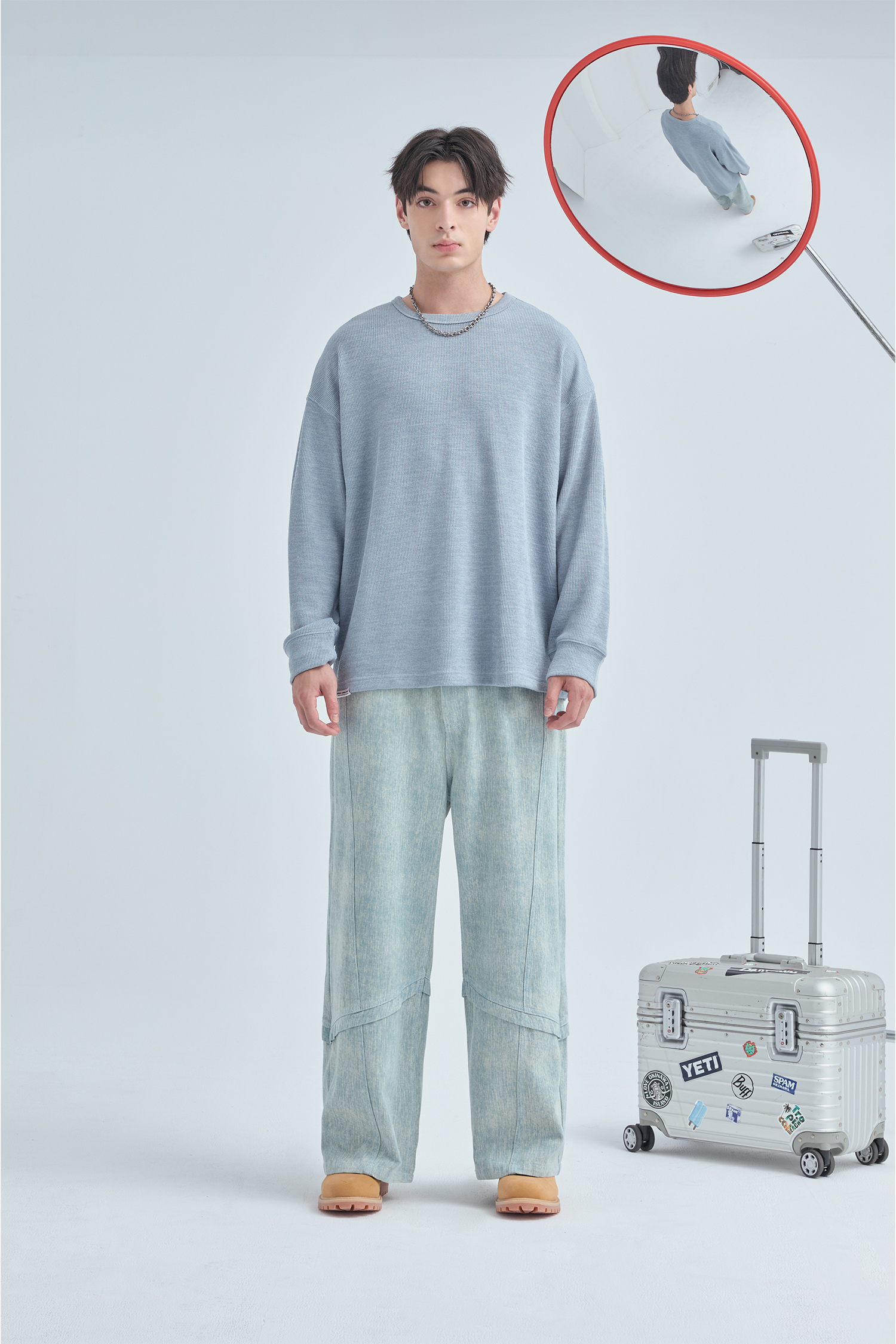 韓系 舒適棉柔針織 長袖上衣