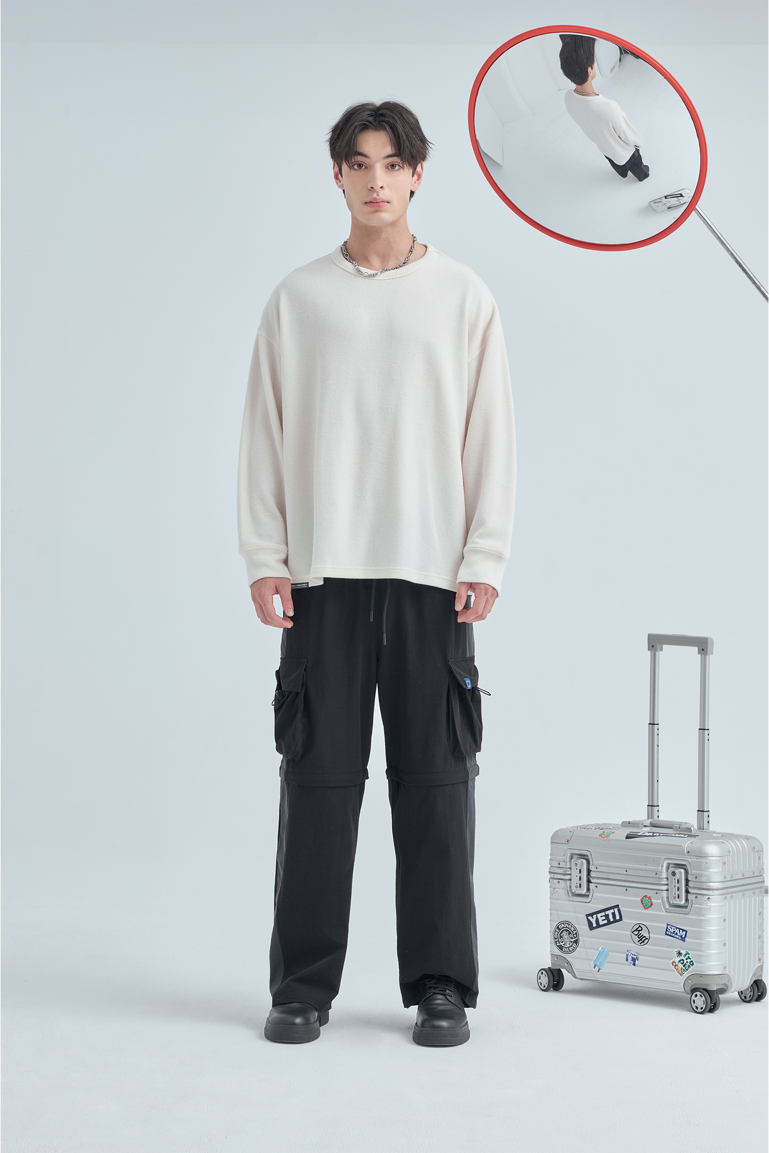 韓系 舒適棉柔針織 長袖上衣