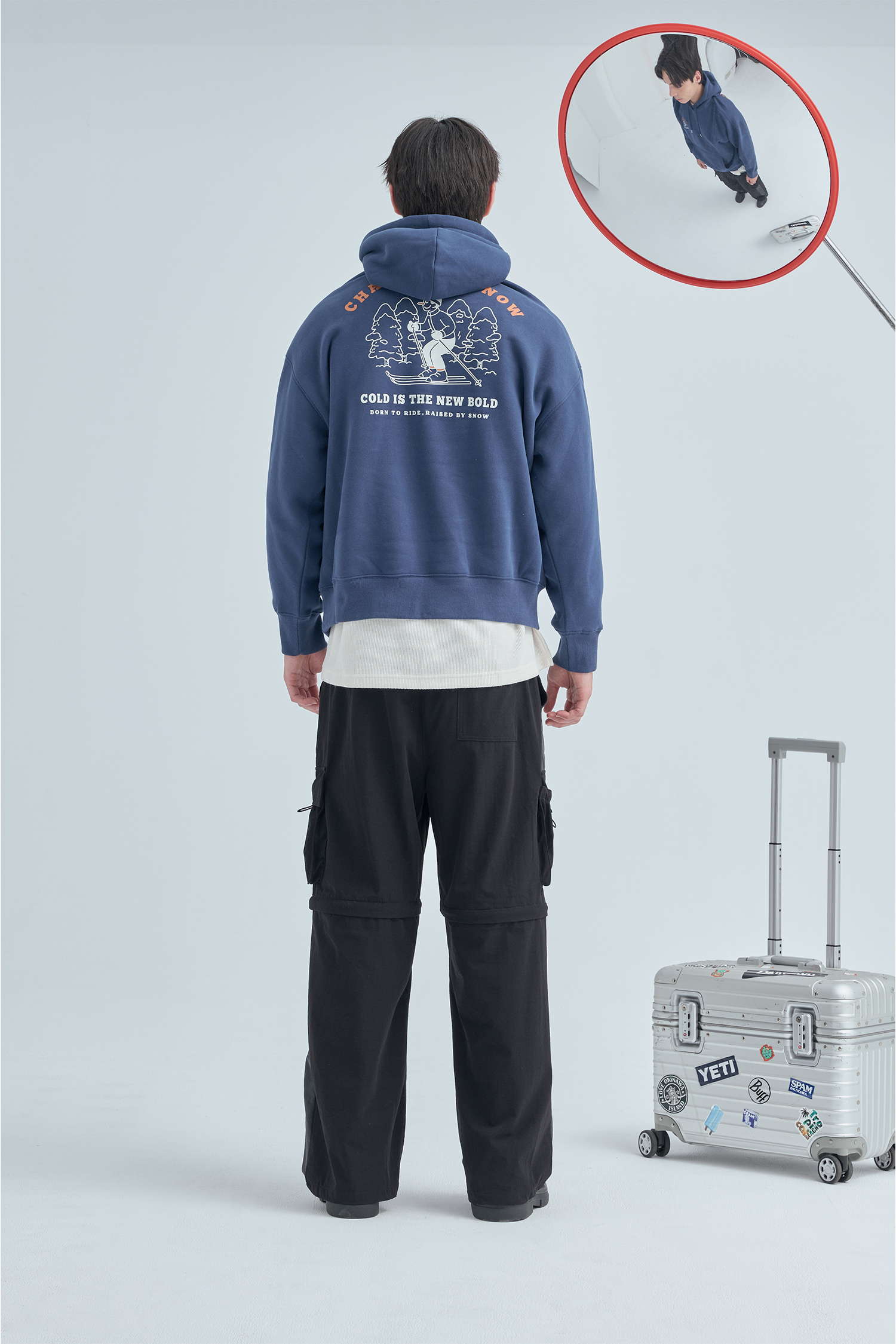 逐雪之旅 刷毛 連帽長袖上衣