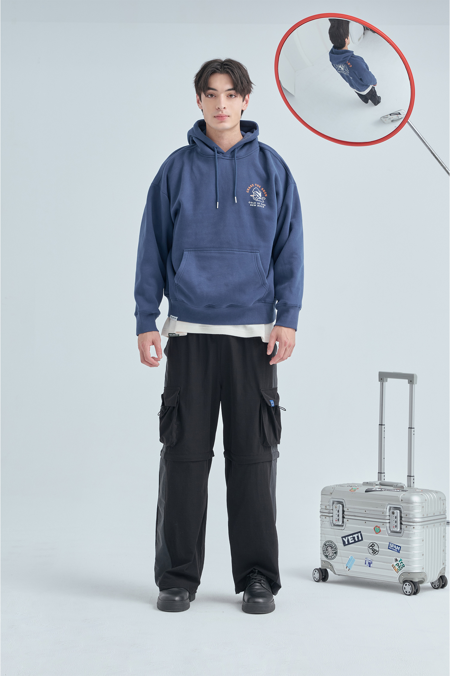 逐雪之旅 刷毛 連帽長袖上衣