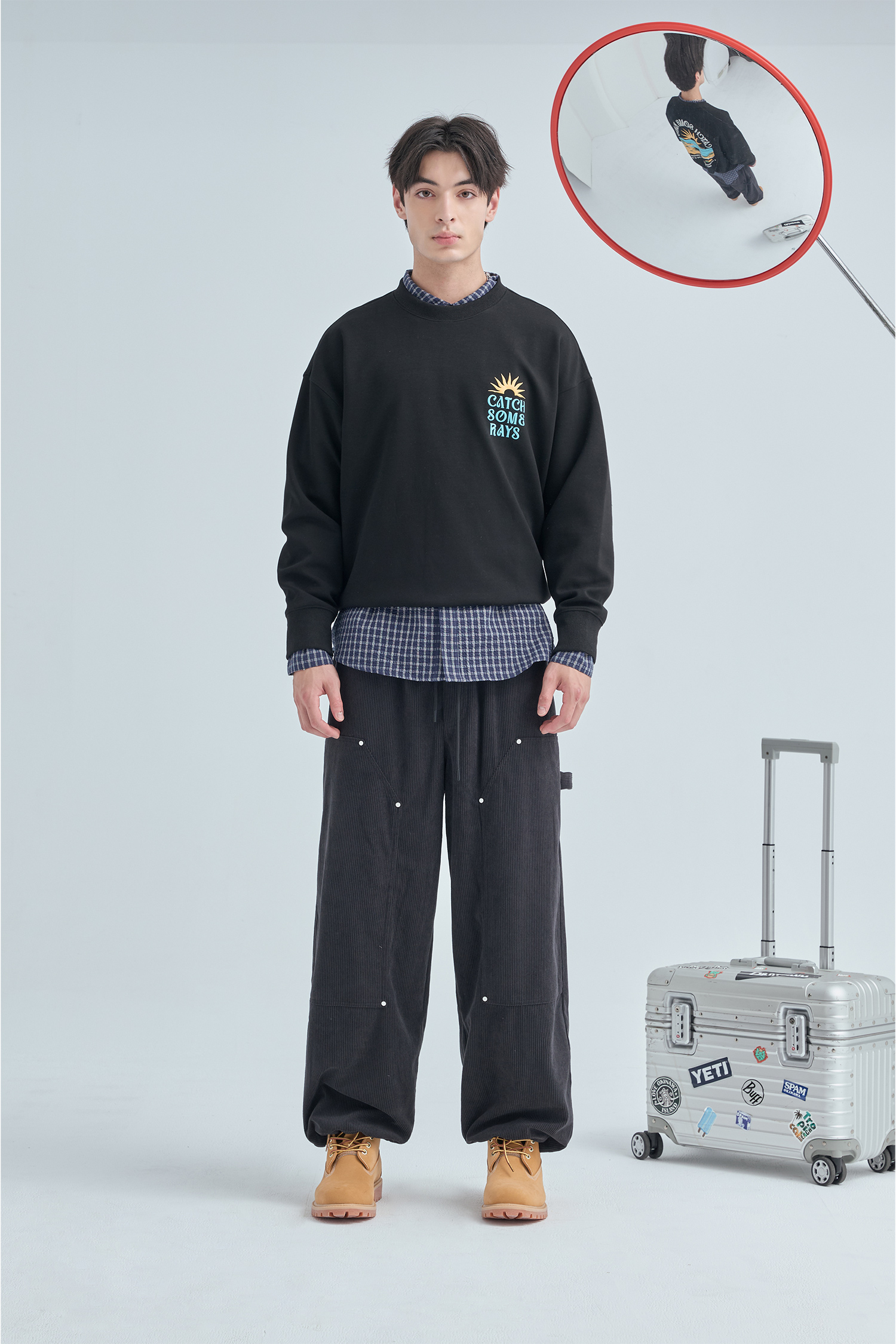 光線捕捉 曼巴棉 長袖上衣