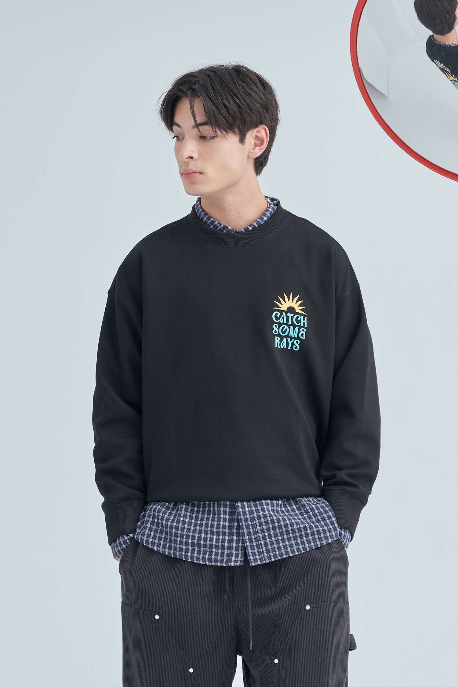 光線捕捉 曼巴棉 長袖上衣