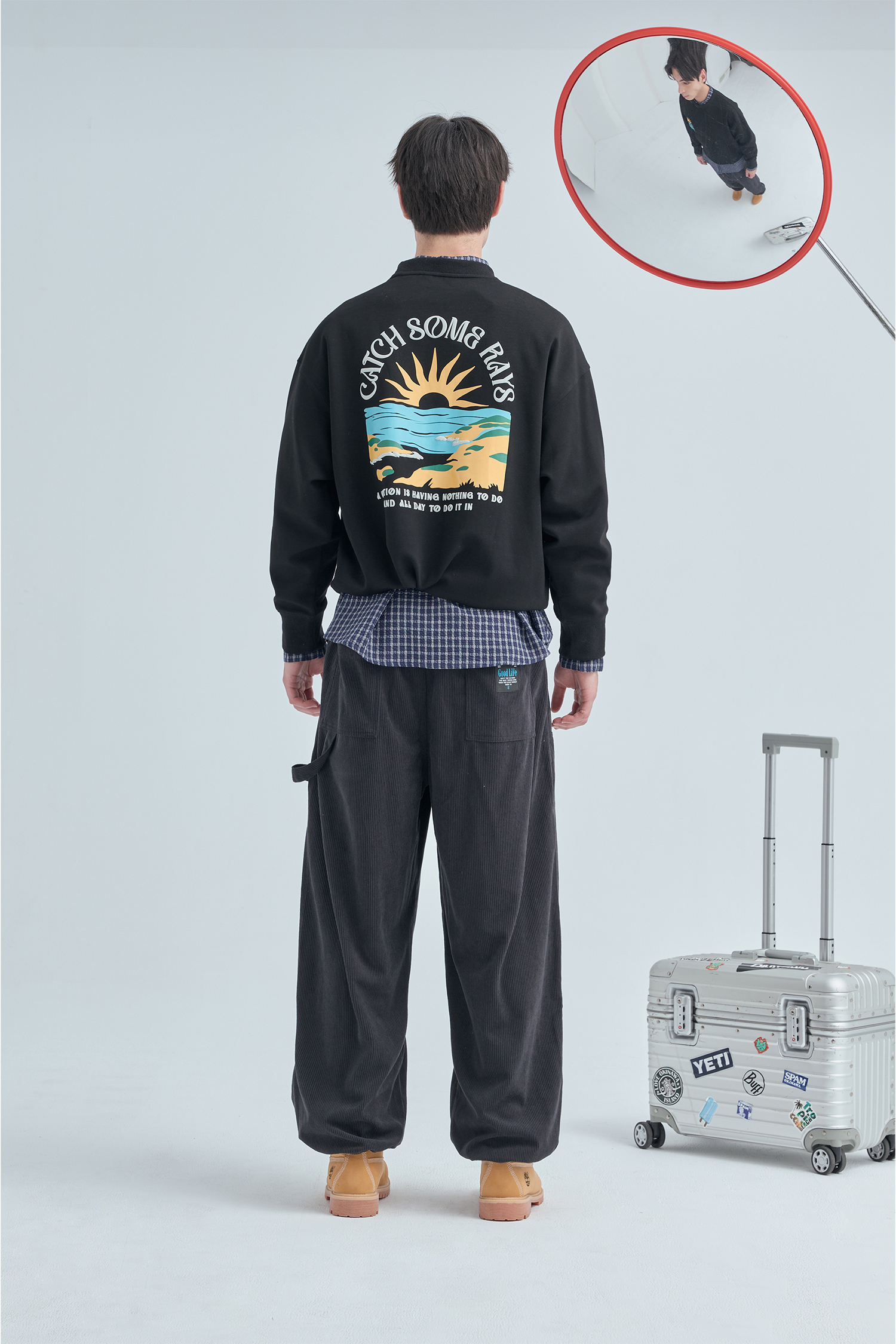 光線捕捉 曼巴棉 長袖上衣