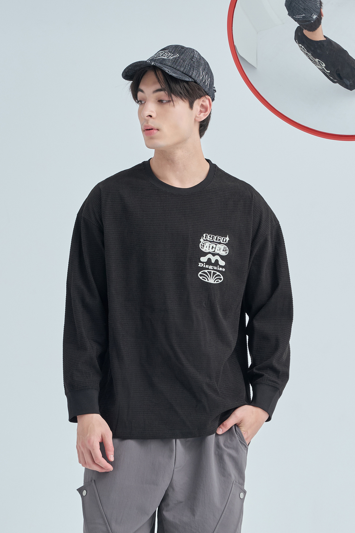 原始密碼 玉米粒織紋 長袖上衣