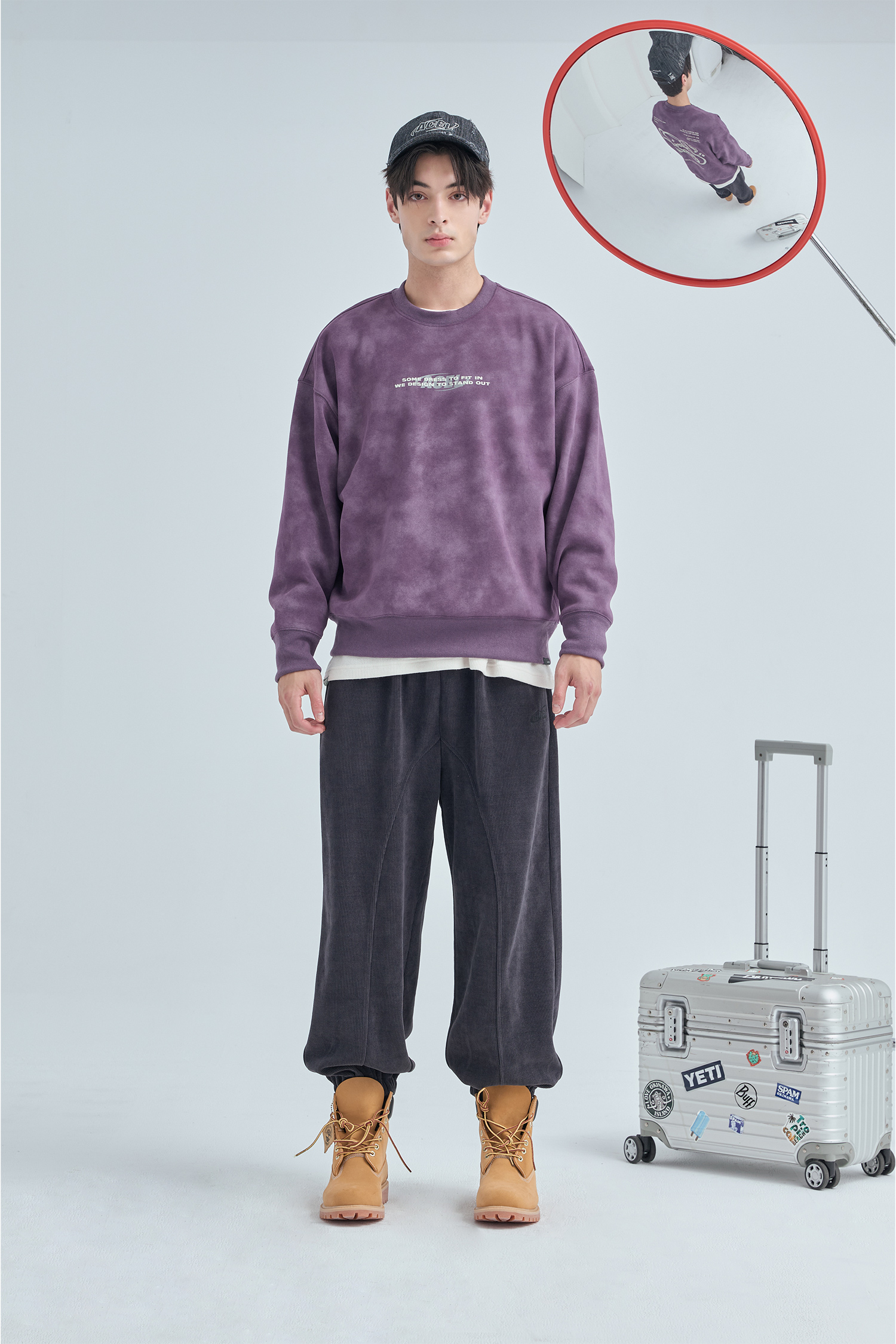 創造編碼 水洗 刷毛長袖上衣