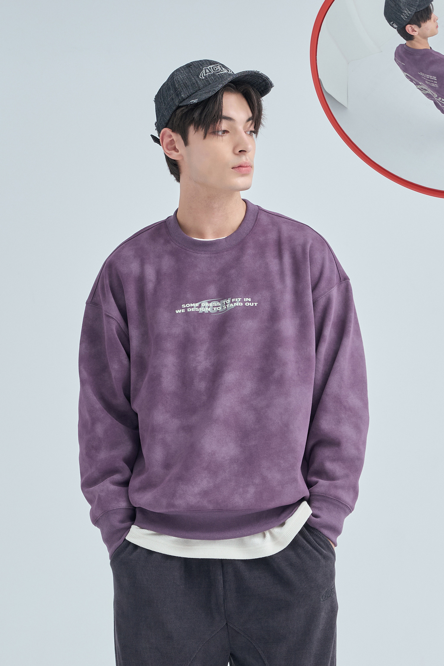 創造編碼 水洗 刷毛長袖上衣