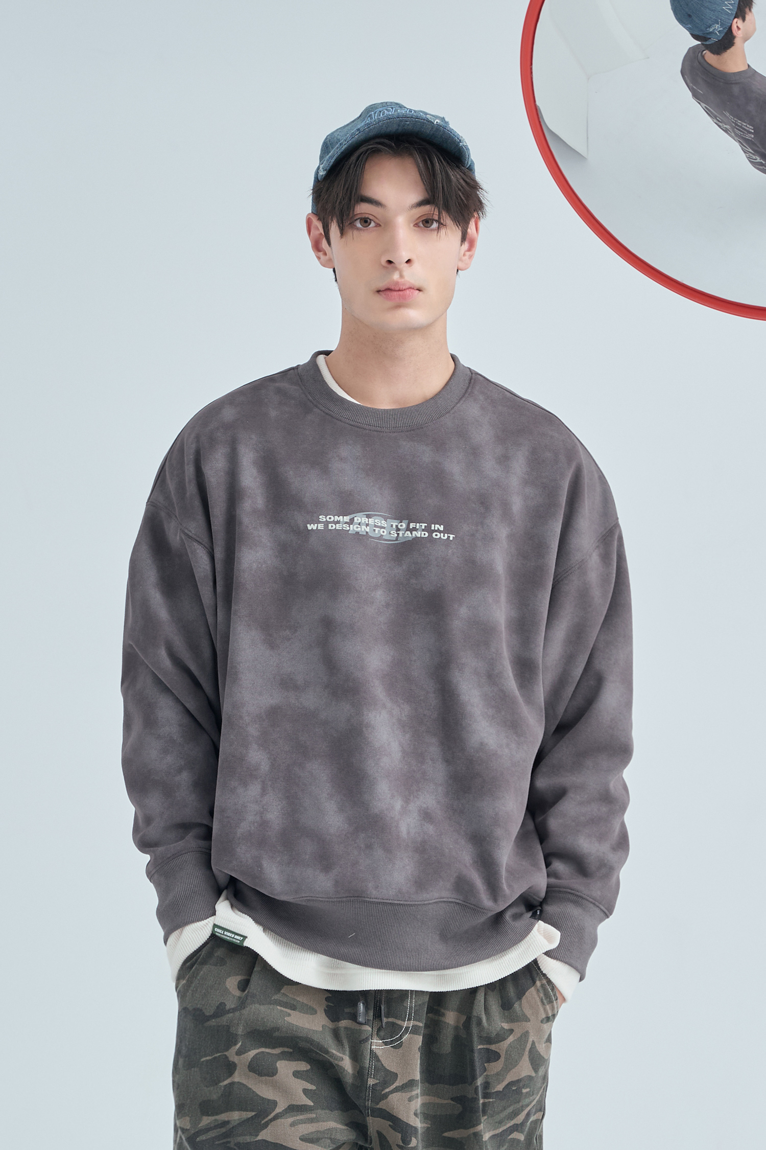 創造編碼 水洗 刷毛長袖上衣