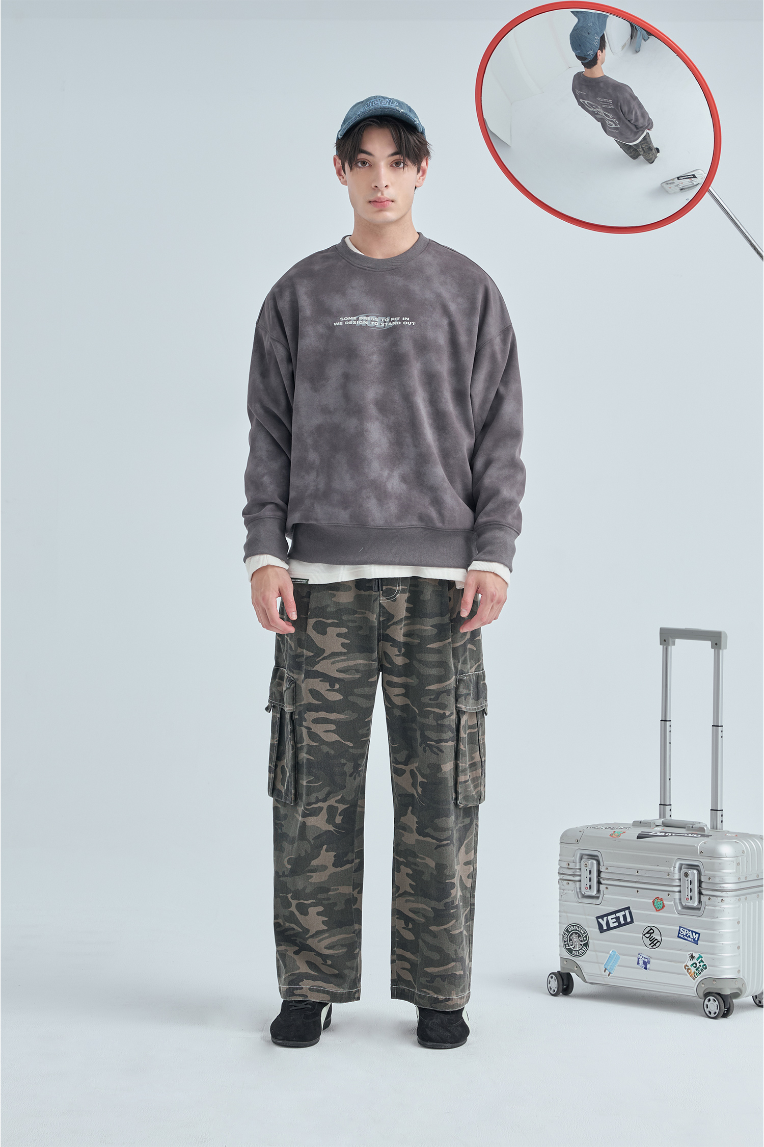 創造編碼 水洗 刷毛長袖上衣