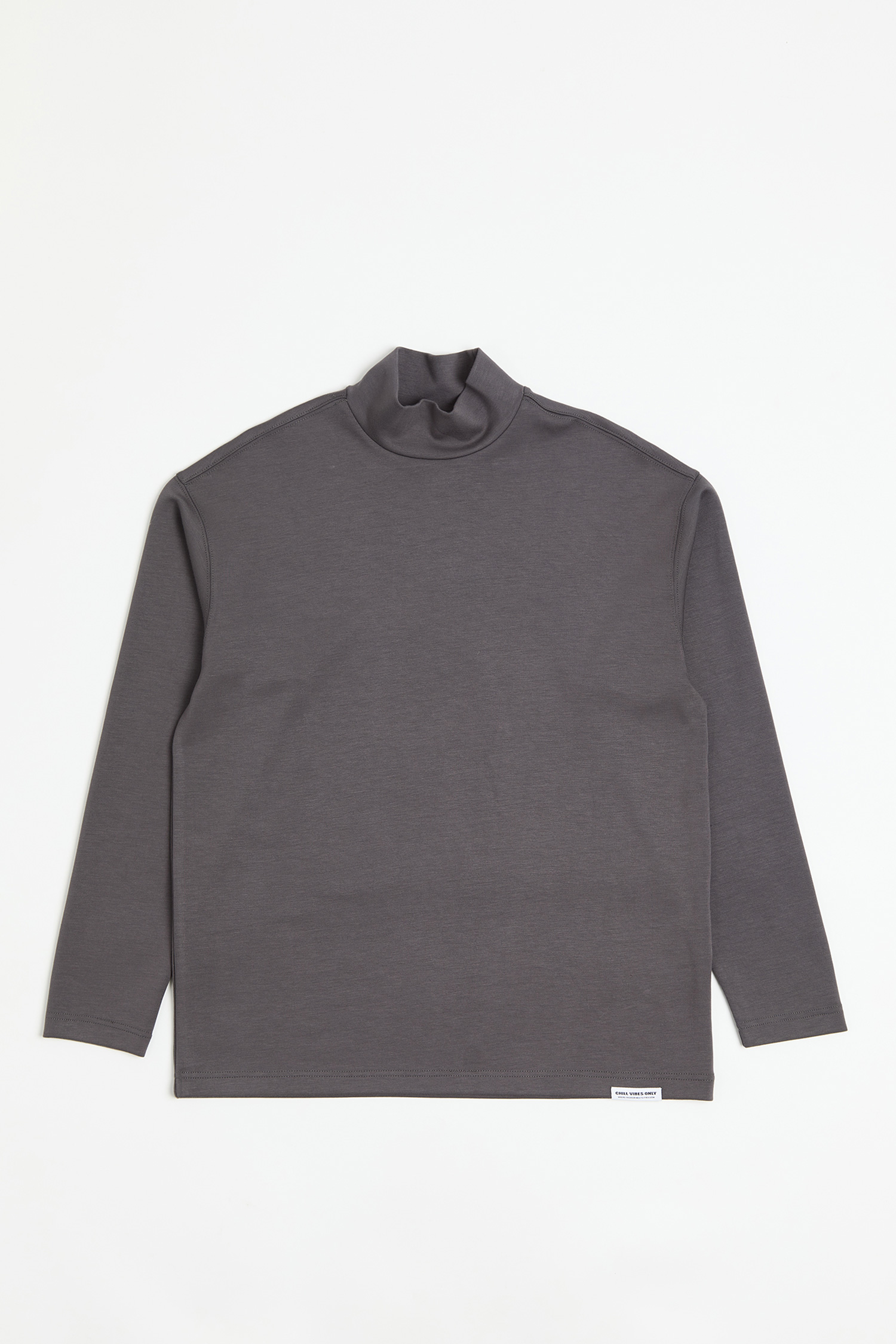 基礎彈性 半高領長袖上衣