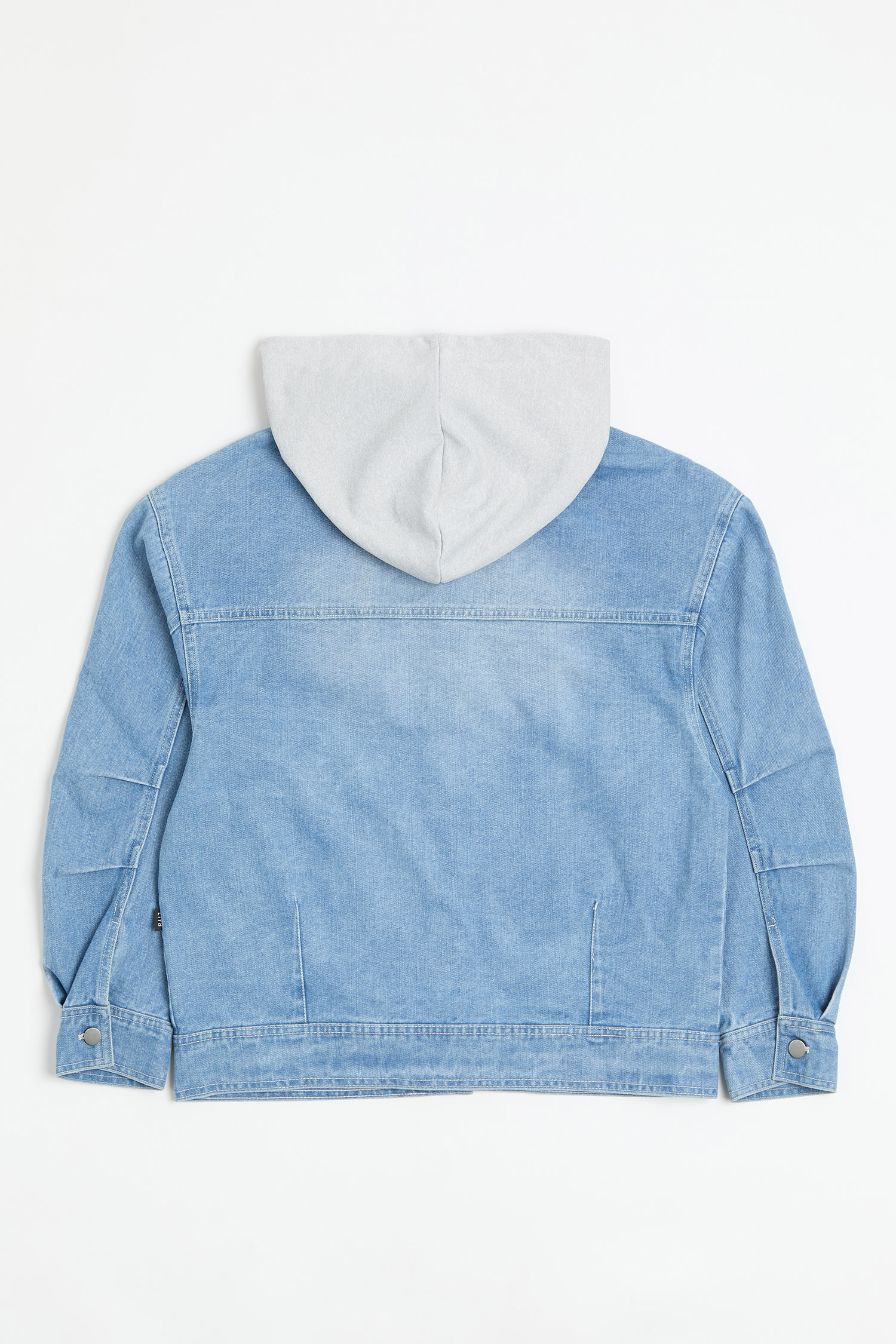 漸層刷色 牛仔外套(可拆帽)