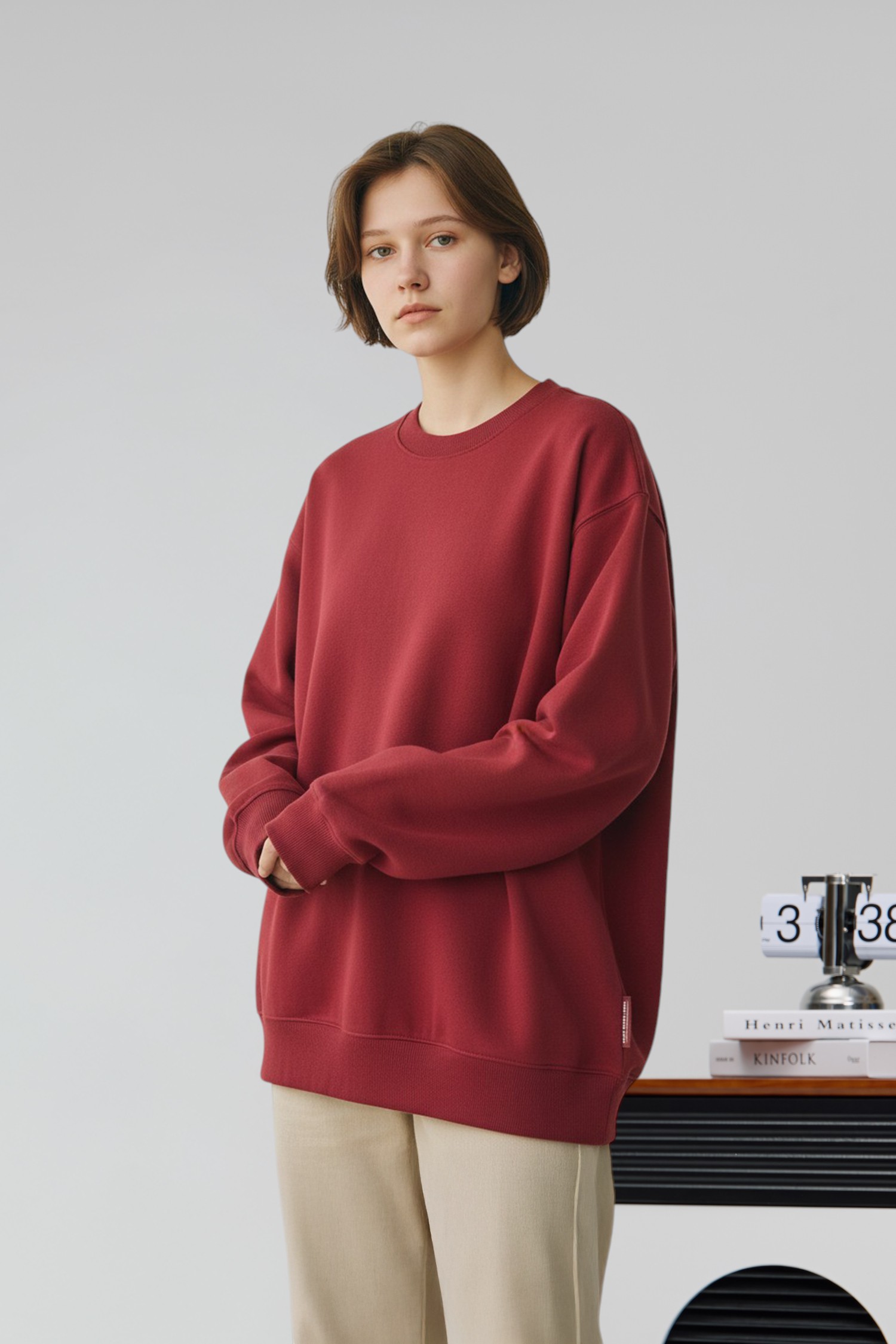 保暖舒適 刷毛長袖上衣